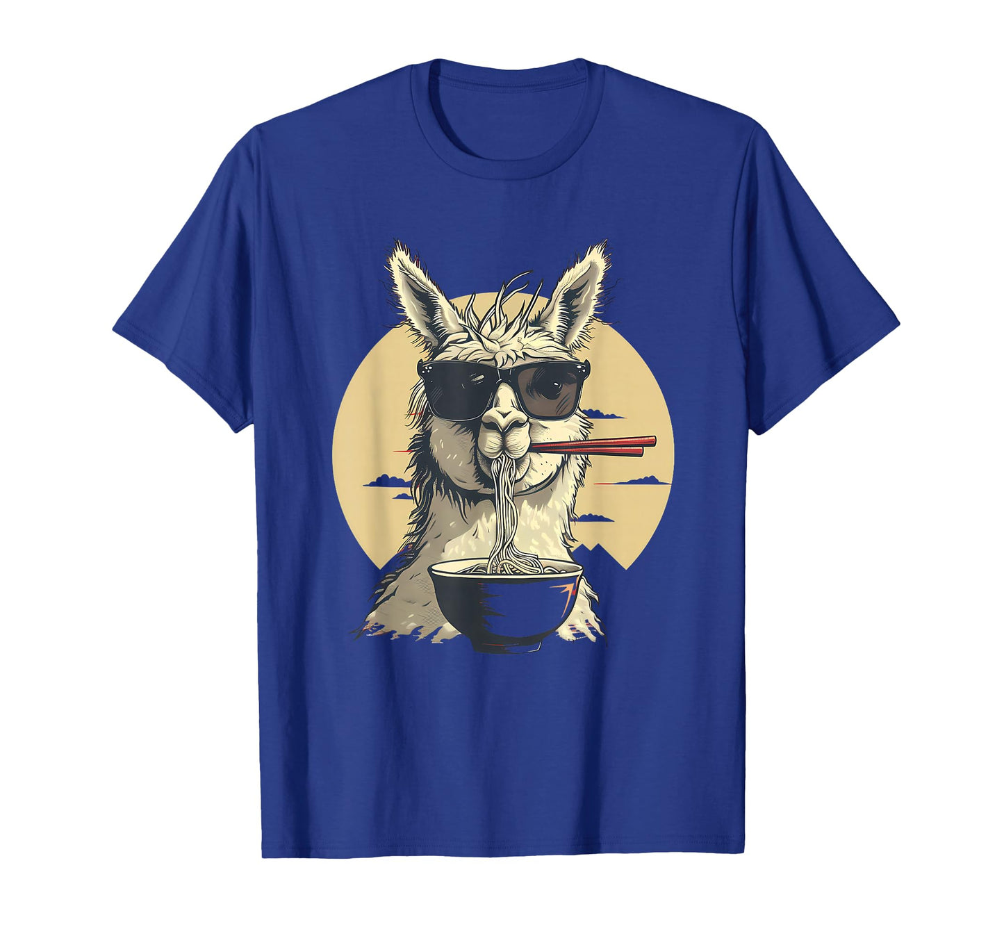 Llama Ramen Sunglasses Llama Ramen Bowl Ramen Noodles T-Shirt