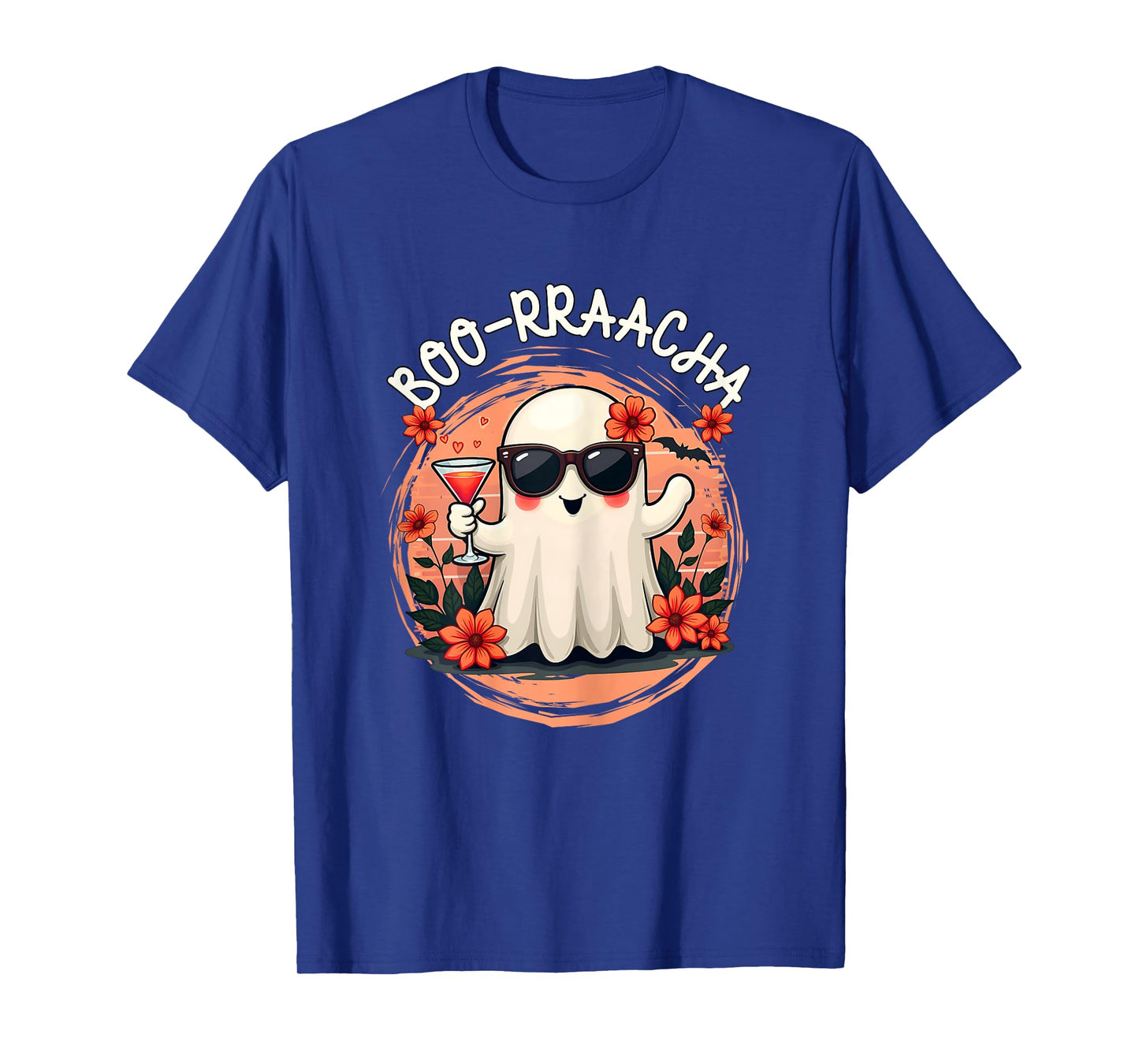 Cute Halloween Ghost Boo-Rraacha Ghost Drinking Boo Racha T-Shirt