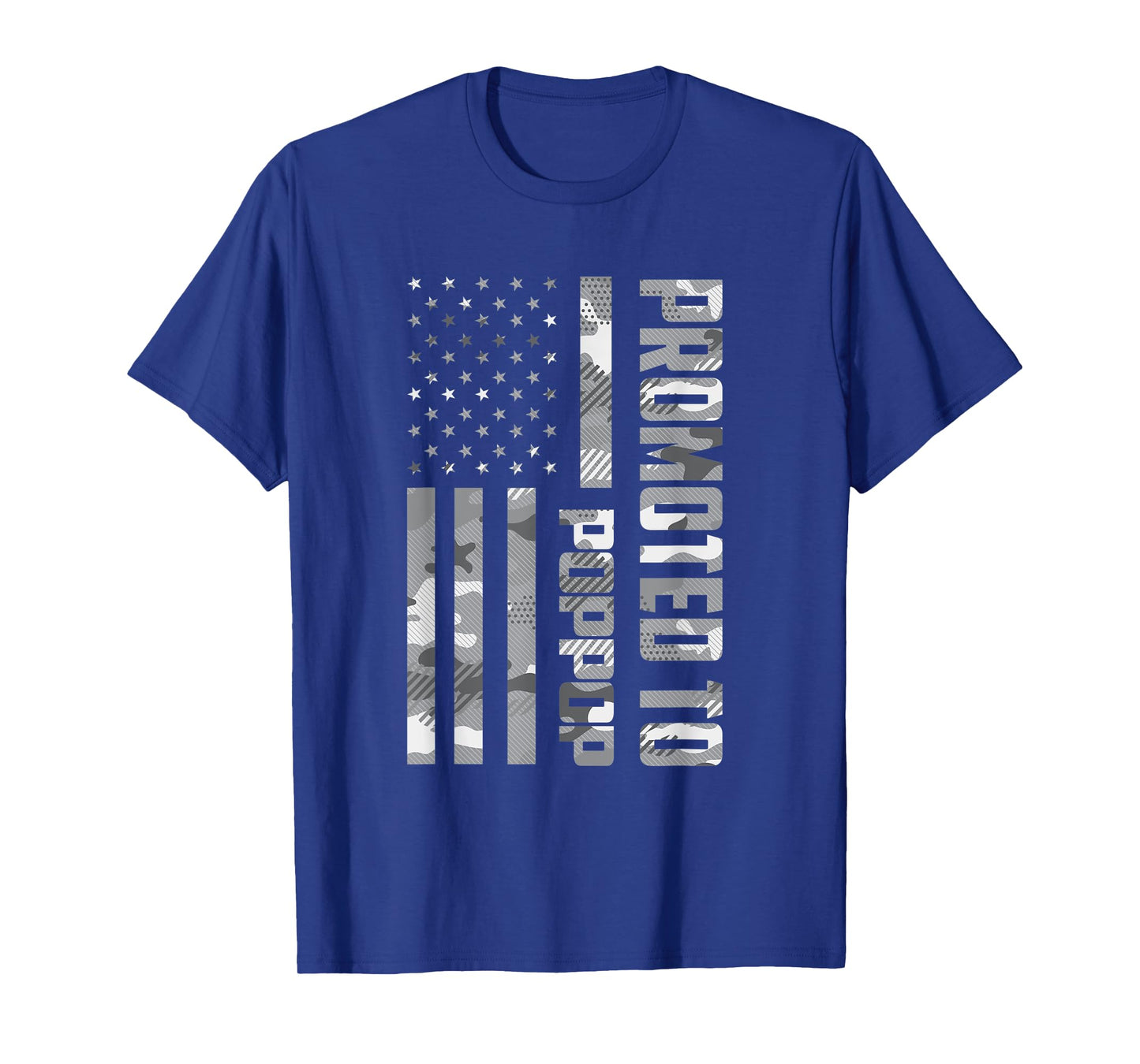 Promoted To Poppop US Flag Camo Father's Day Preganancy T-Shirt