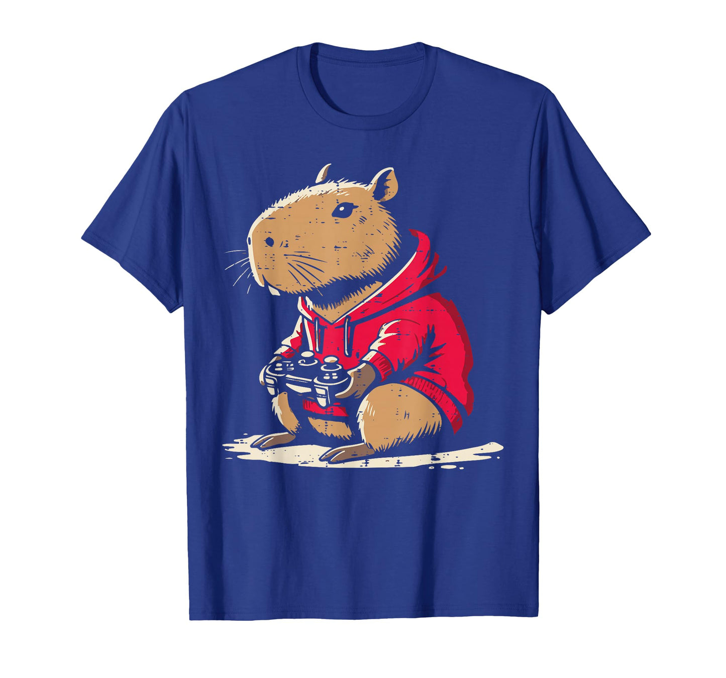 Capybara Gamer Funny Video Gaming Capy Rodent Boys Kids Men T-Shirt