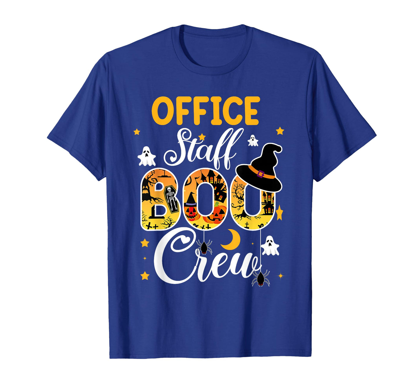 Office Staff Boo Crew Funny Halloween Matching Costume T-Shirt