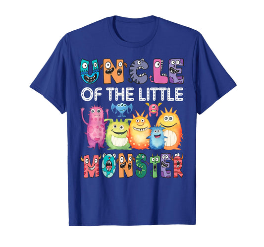 Uncle Of The Little Monster Kids 1St Birthday Party T-Shirt