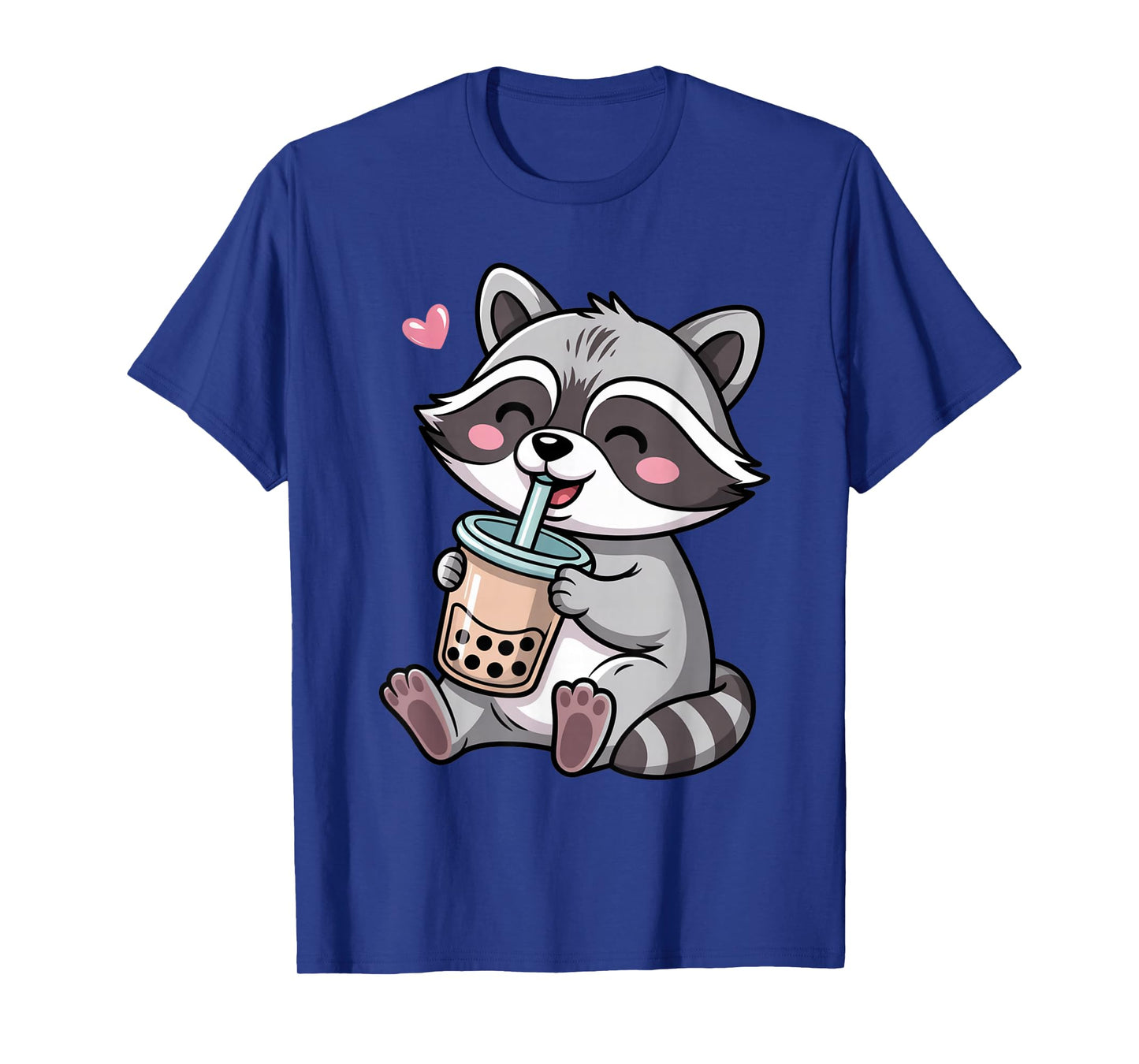 Kawaii Raccoon Boba Tea Japanese Bubble Tea Drink Anime Fun T-Shirt