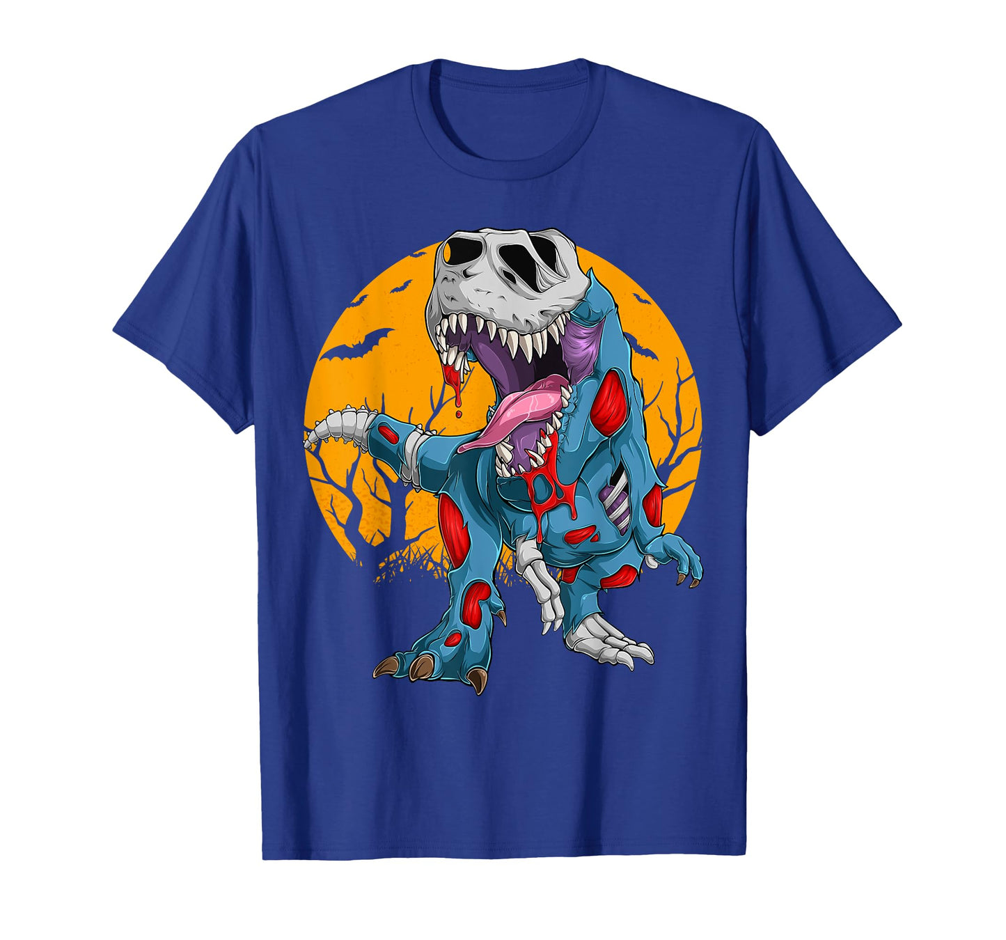 Zombie Saurus Halloween Costume Zombie Dinosaur T Rex Boys T-Shirt