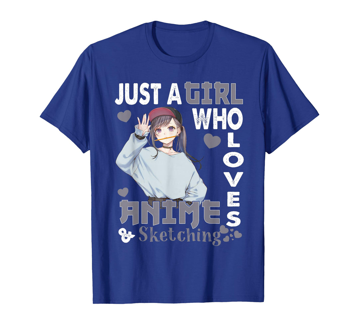 Japanese Anime Drawing Gifts Just A Girl Who Loves Sketching T-Shirt