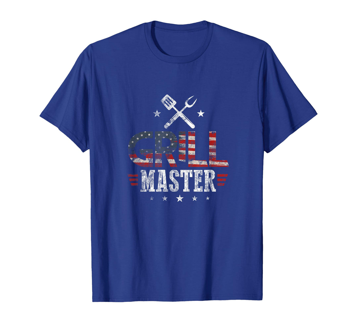 Grill Master USA Flag Patriotic Barbeque BBQ 4th of July T-Shirt