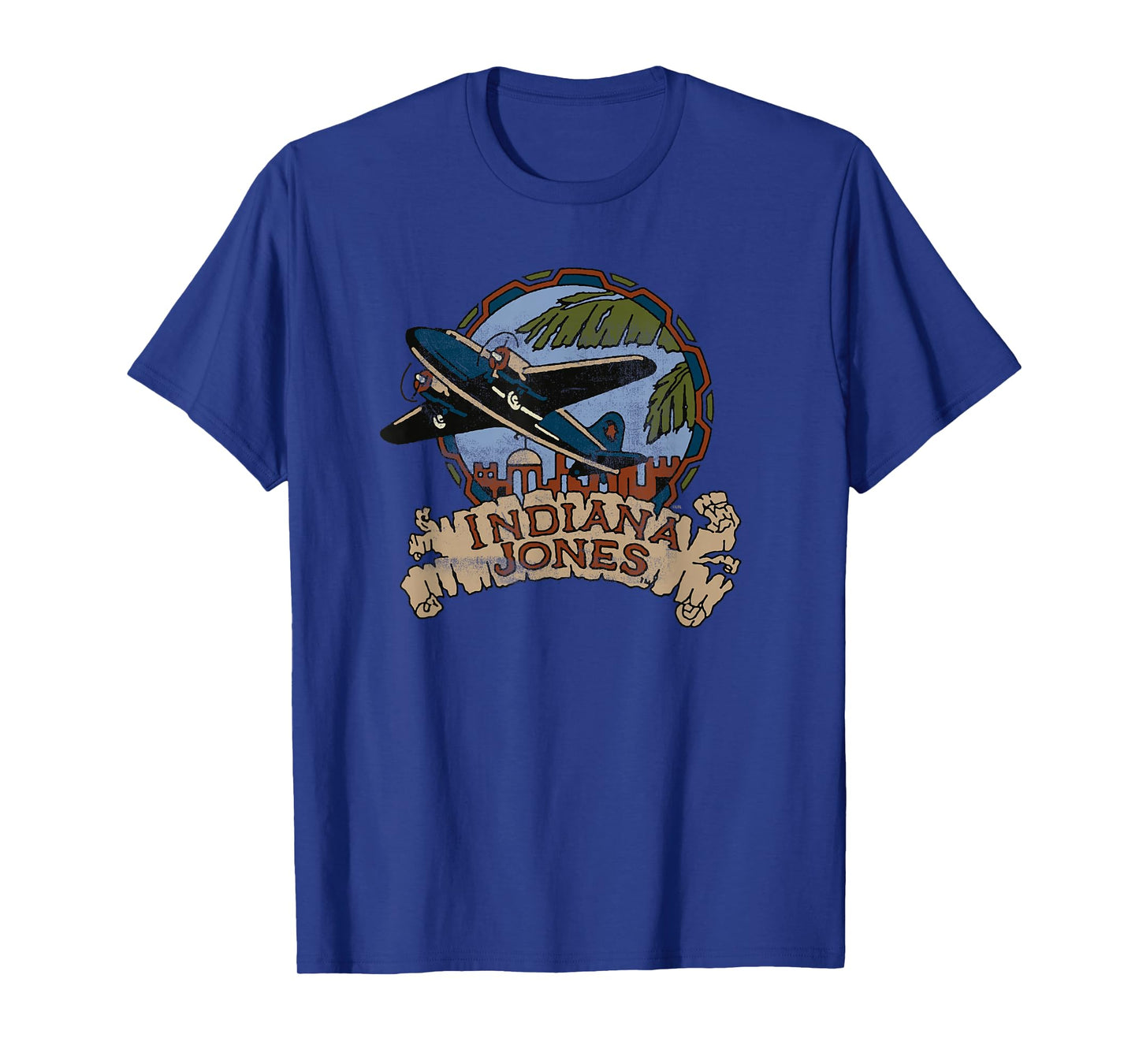 Lucasfilm Indiana Jones Adventure Plane Vintage T-Shirt Small