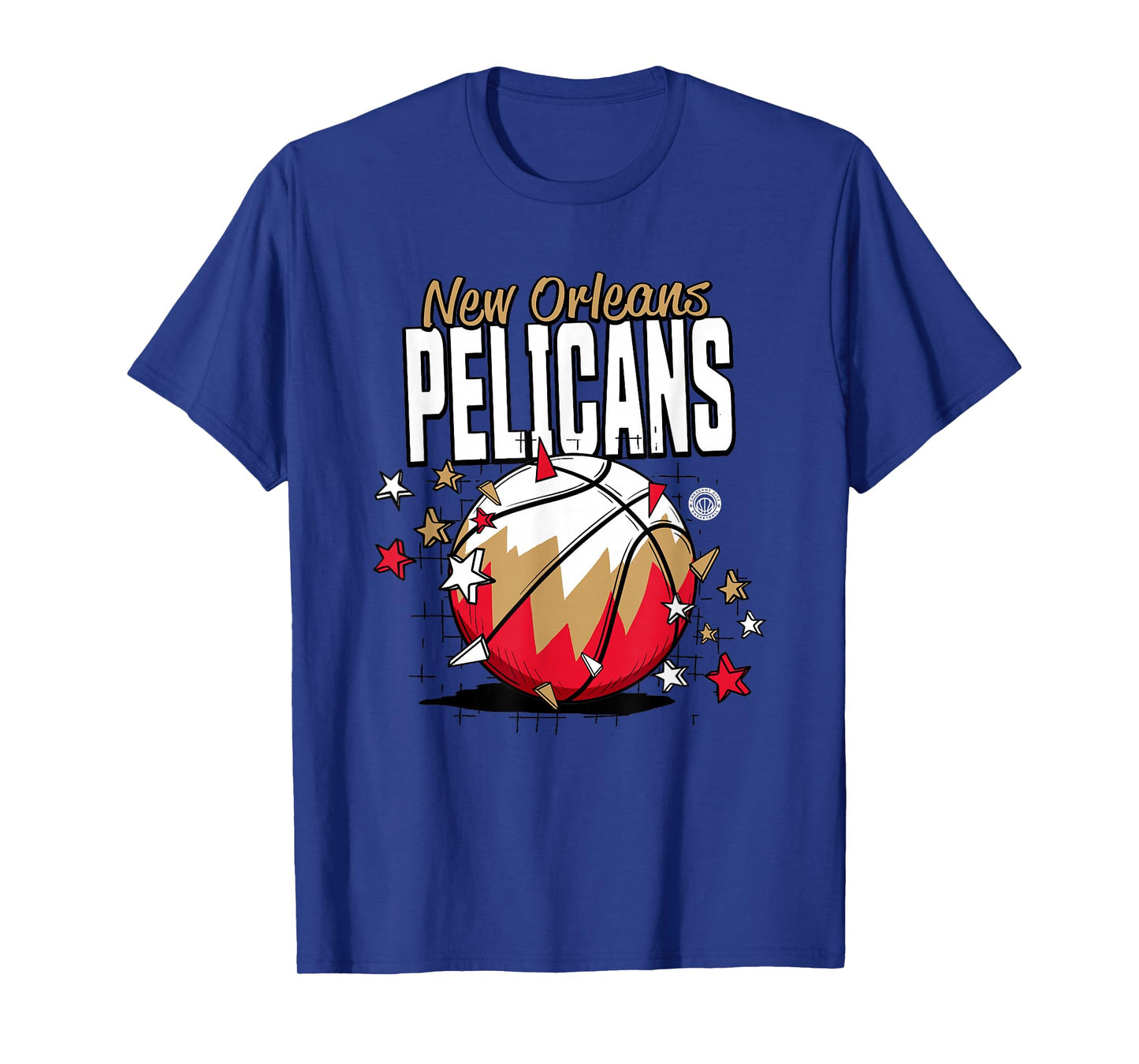 NBA New Orleans Pelicans Basketball Doodle Stars T-Shirt