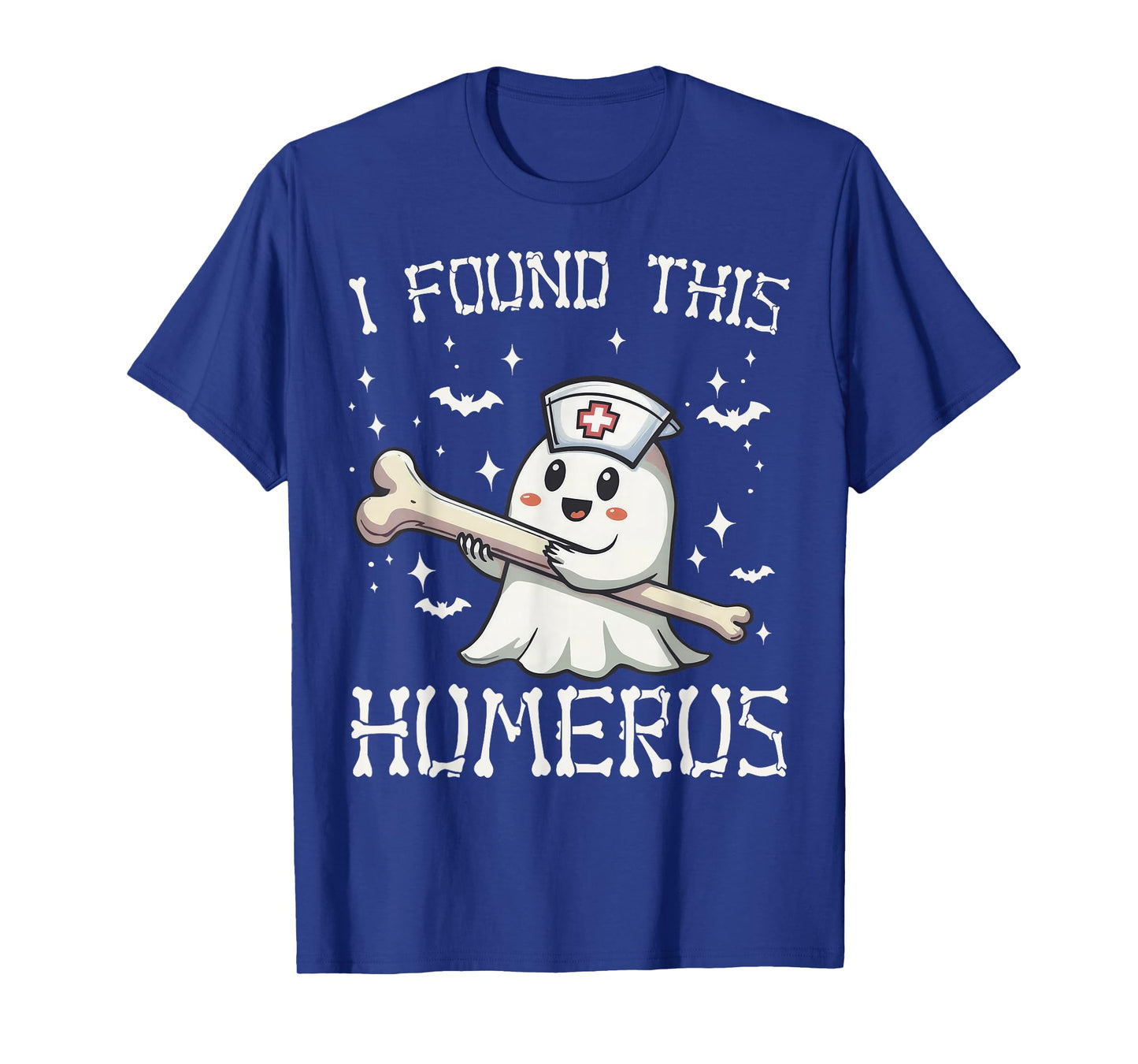 I Found This Humerus Halloween Nurse Ghost Funny Saying T-Shirt
