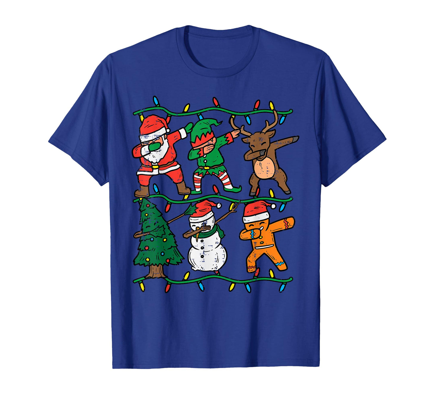 Dabbing Santa Elf Xmas PJs Christmas Men Girl Youth Boy Kids T-Shirt