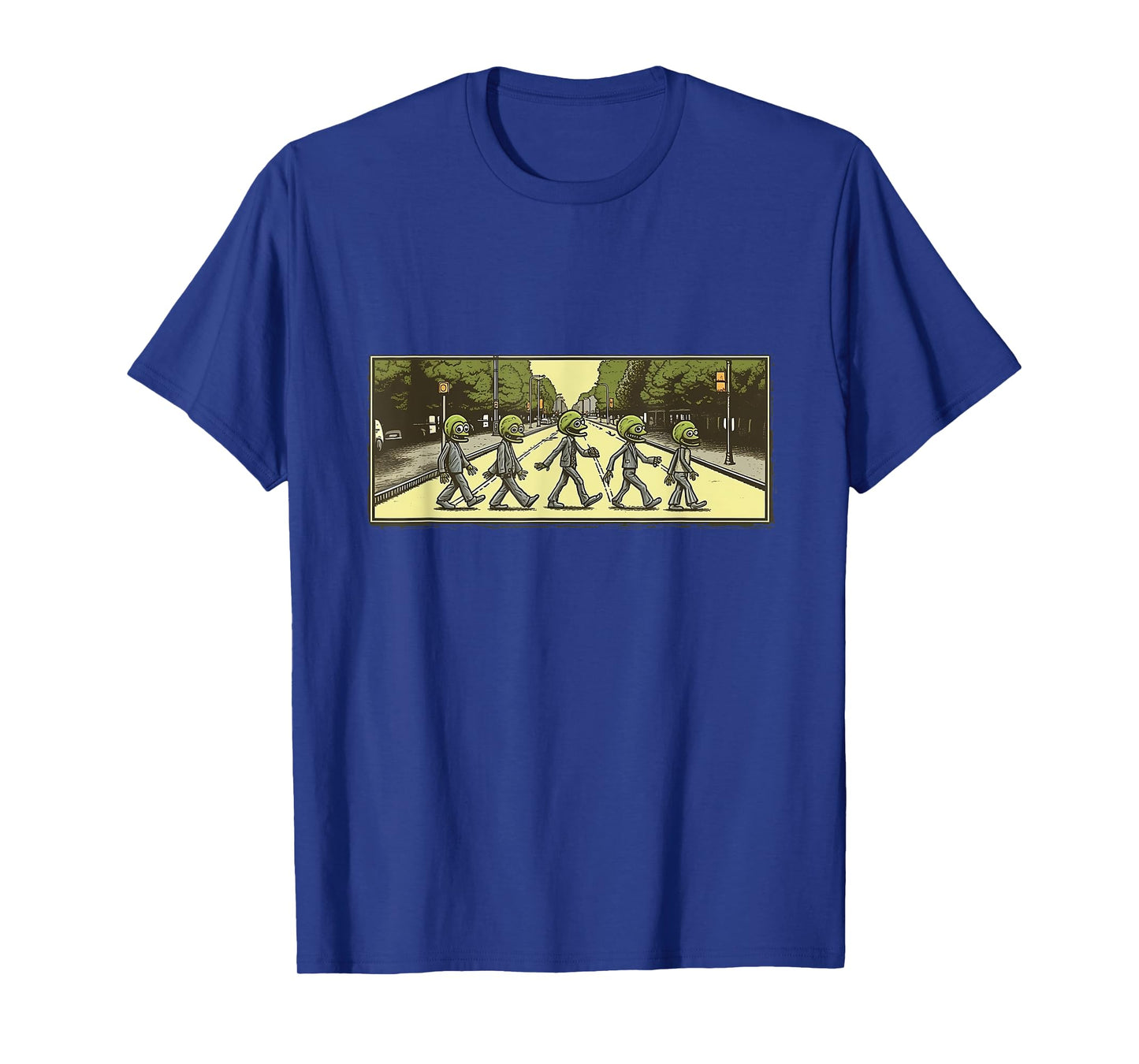 5 Aliens Crossing Abby Road T-Shirt