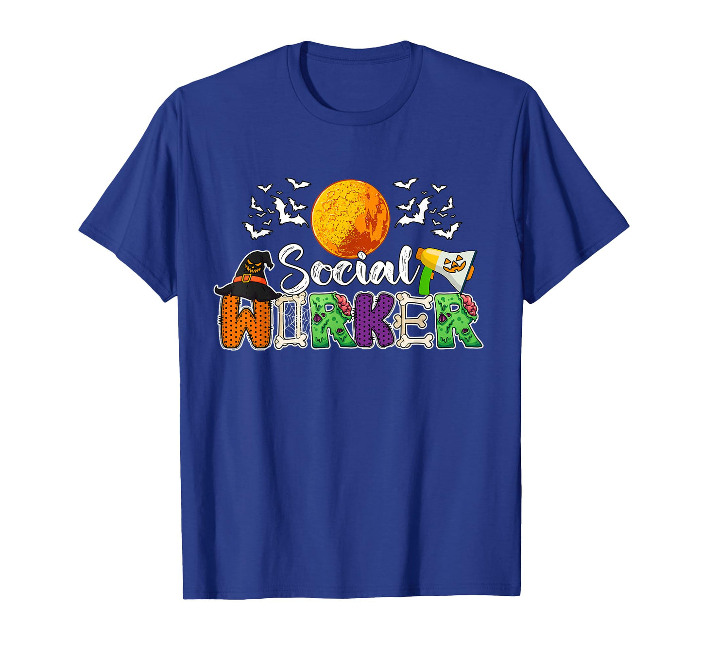 Social Worker Job Halloween Zombies Witch Costume Team T-Shirt