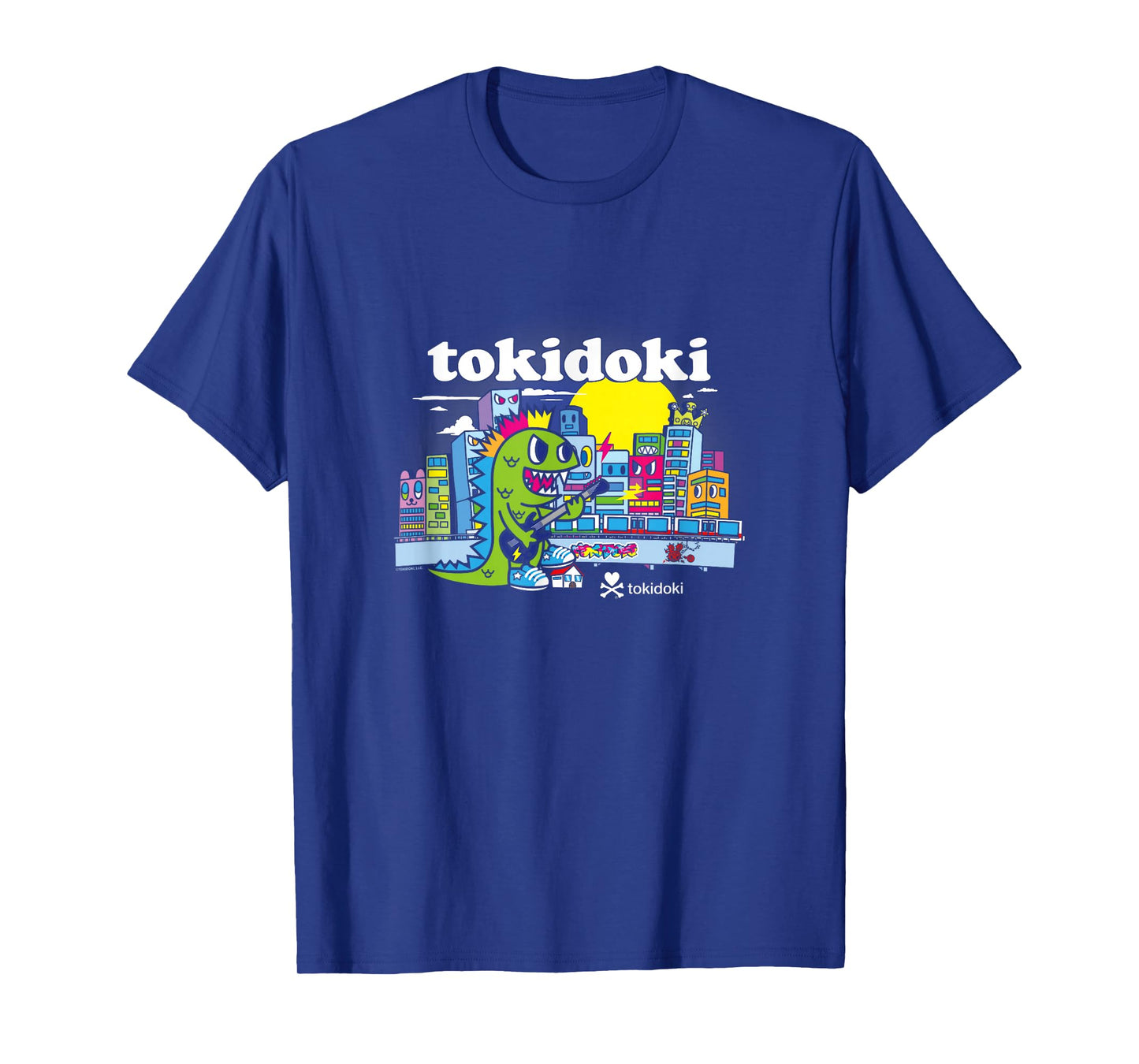 Tokidoki Punk Kaiju Rocking Around The City Retro T-Shirt