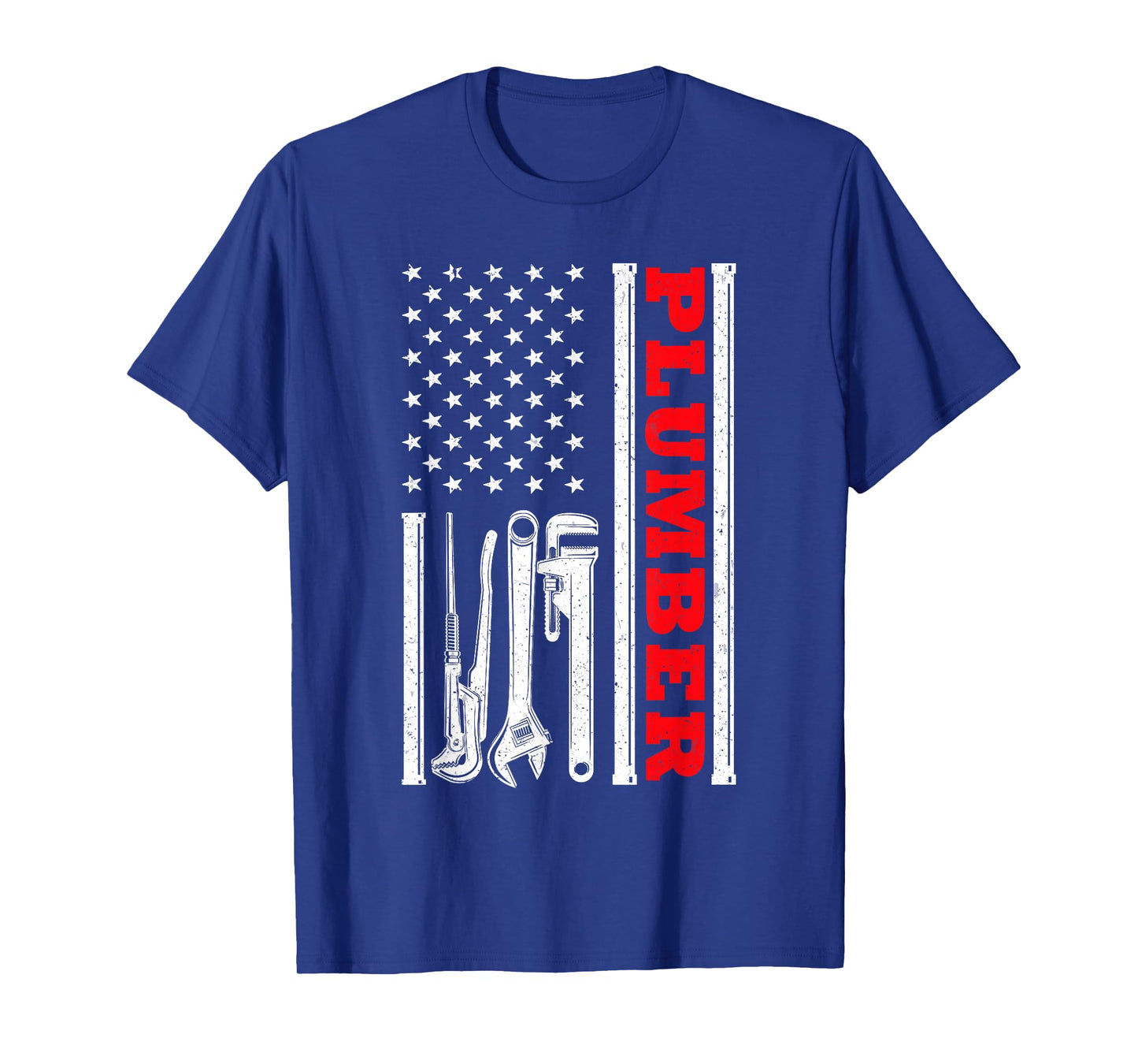 Cool Plumber Art for Men Dad Wrench Plumbing Novelty Plumber T-Shirt