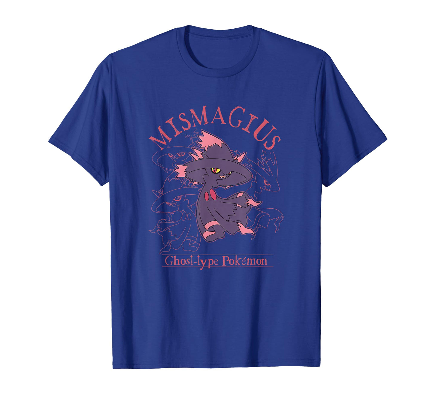 Pokémon Mismagius Ghost-Type Pokémon Line Art Portrait T-Shirt