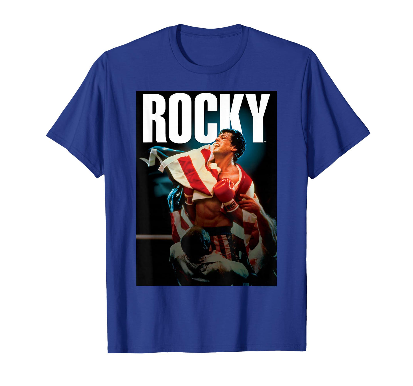 Rocky IV American Flag Portrait T-Shirt Small