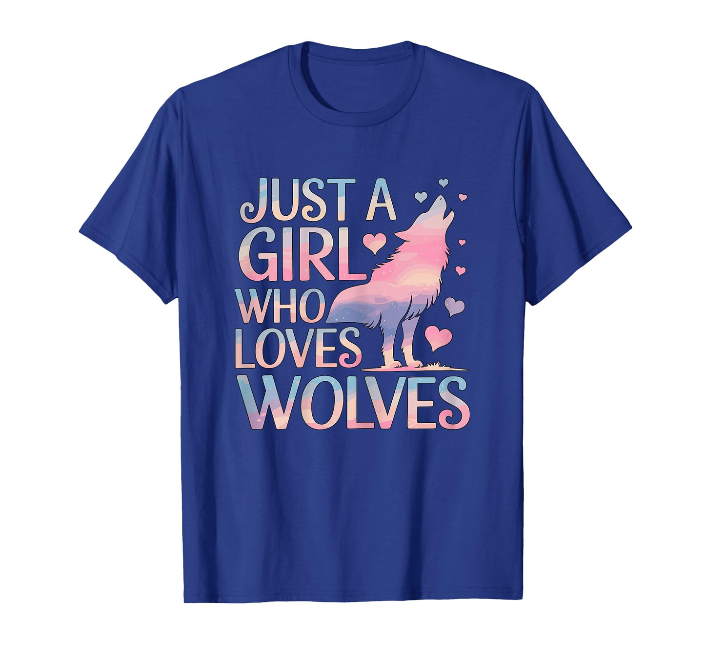 Just a Girl Who Loves Wolves Wolf T-Shirt