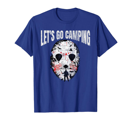 Let's Go Camping Serial Killer Horror Camp Halloween T-Shirt