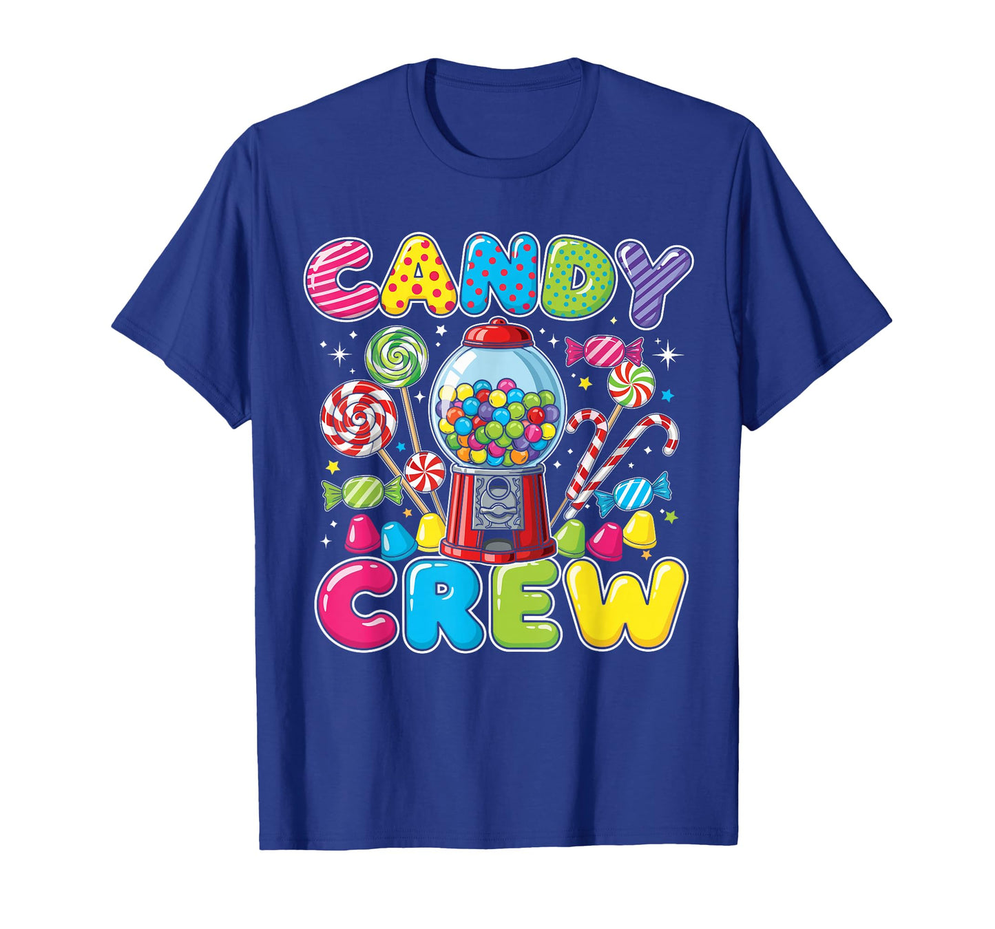 Candy Land Costume Adult Women, Colorful Sweet Candy Crew T-Shirt