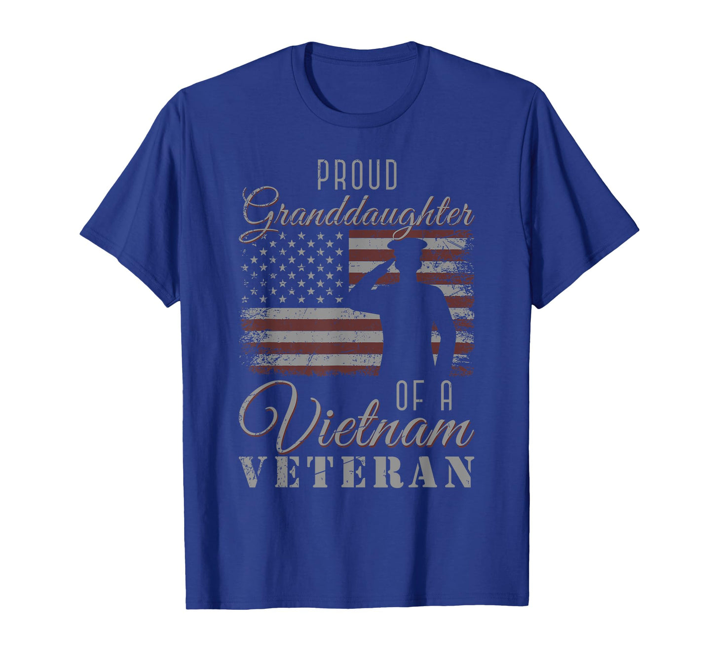 Proud Granddaughter US Flag 4th Of July Vietnam Veteran T-Shirt