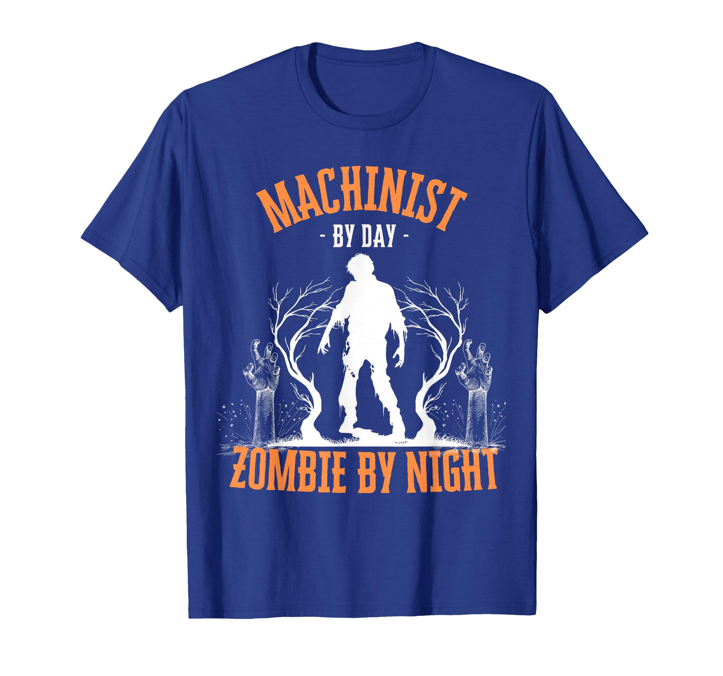Machinist by Day Zombie by Night Funny Halloween Creepy T-Shirt