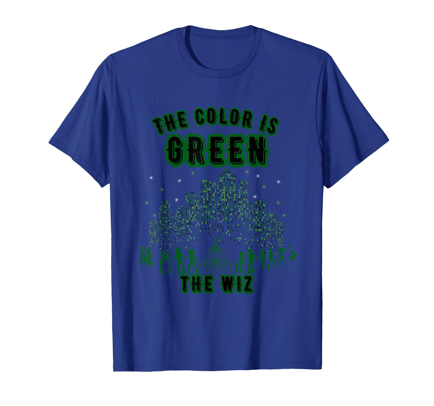 The Color is Green - The-Wiz Retro Graphic Casual T-Shirt