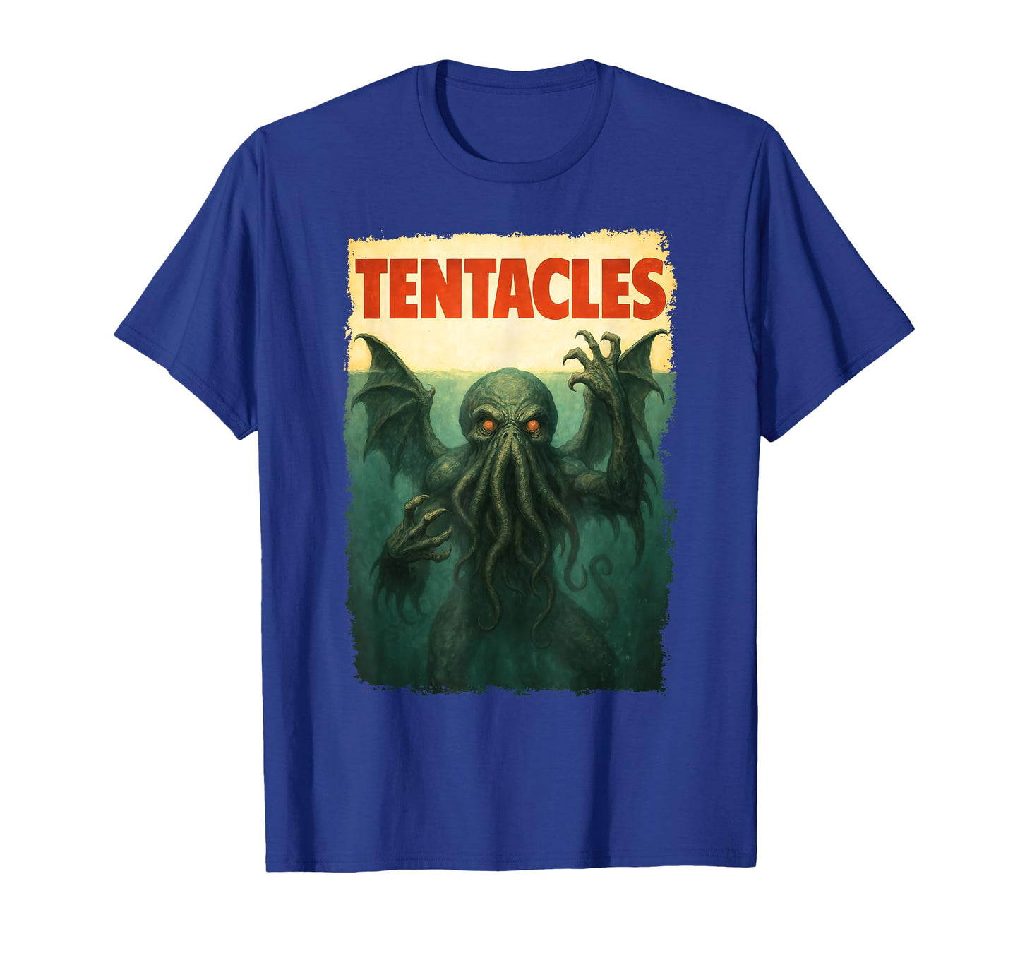 Cthulhu Movie Parody Poster, Tentacles Lovecraftian Horror T-Shirt