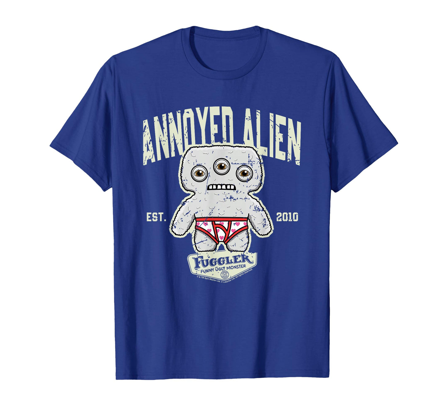 Annoyed Alien Grey Budgie Fuggler College Sports T-Shirt