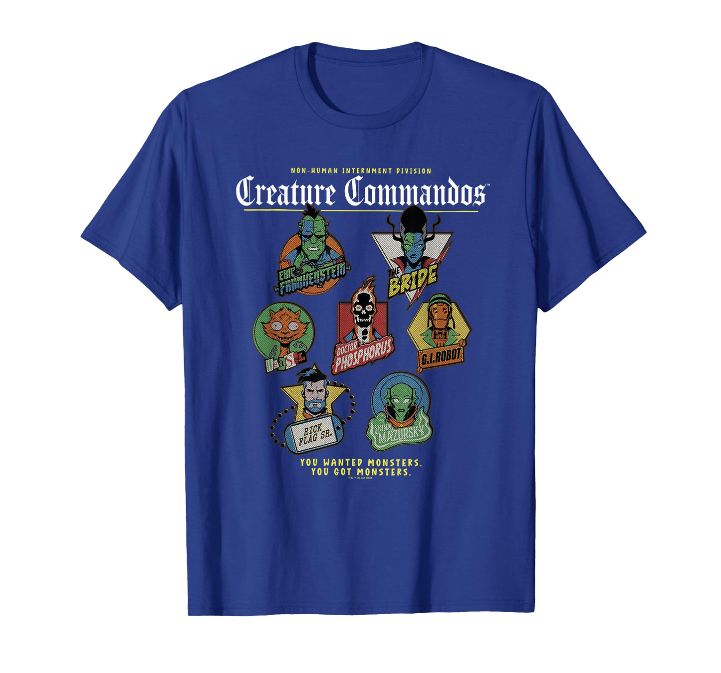 Creature Commandos Badges T-Shirt