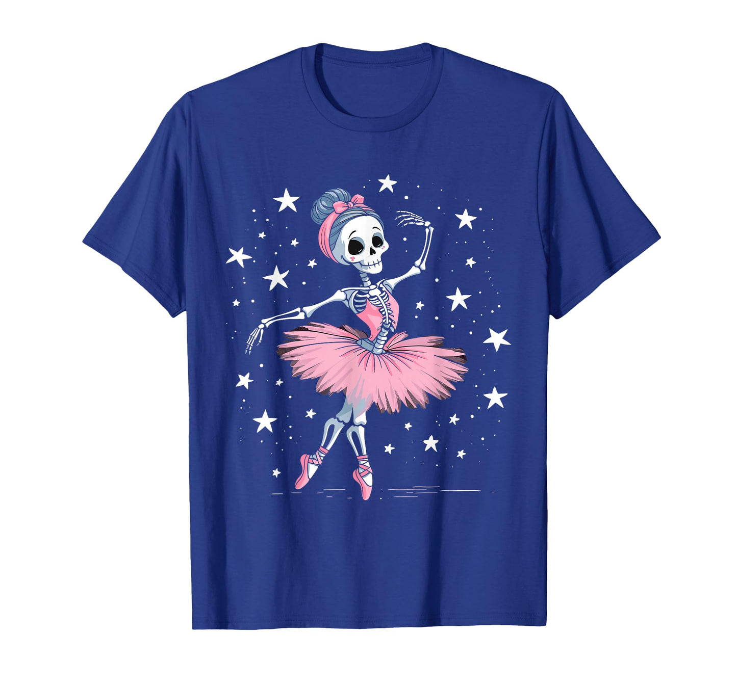 Skeleton Ballerina Ballet Dance Cute Halloween Costume Girls T-Shirt