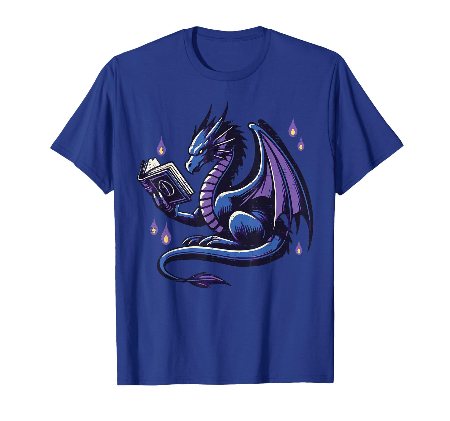 Book Lover Dragon Reading Cool Fantasy Women Girls Kids Men T-Shirt