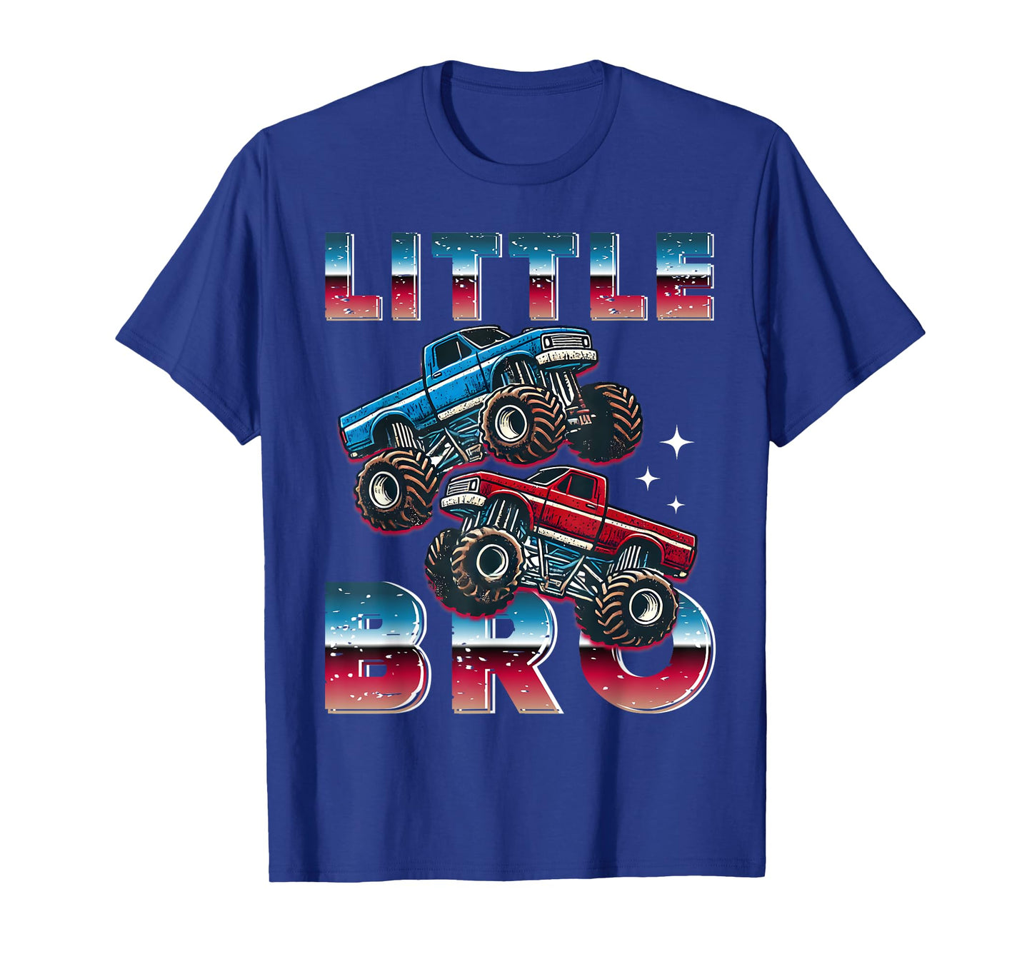 Little Bro Monster Truck Party Little Brother Matching Boys T-Shirt