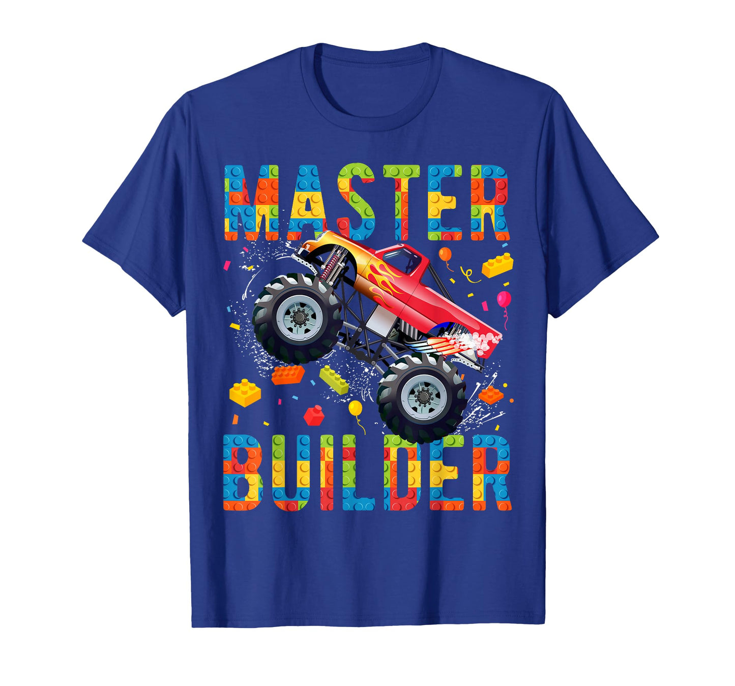 Master Builder Building Blocks Monster Truck T-Shirt