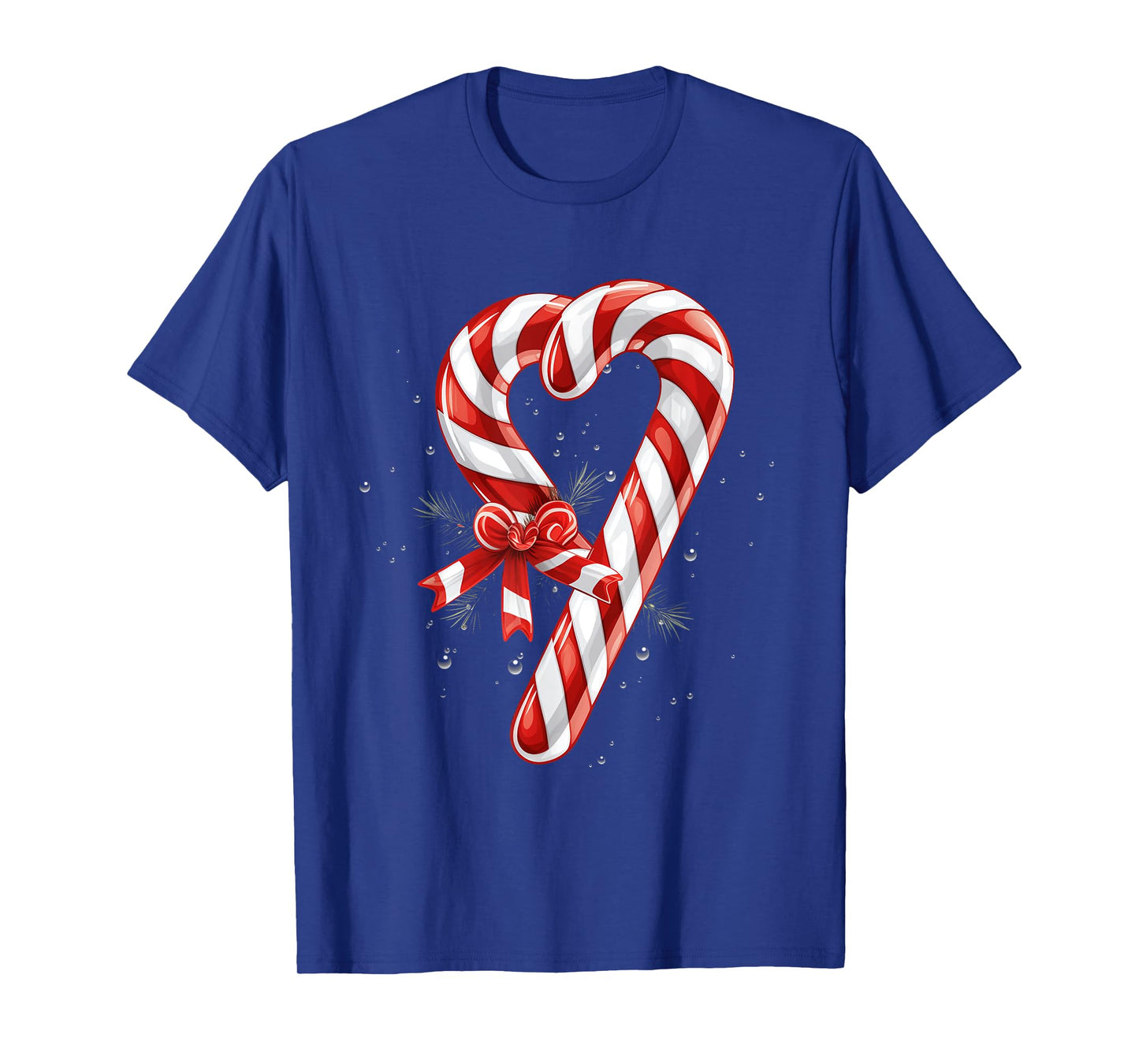 Giant Candy Cane Heart Christmas Gifts Red and White Candy T-Shirt