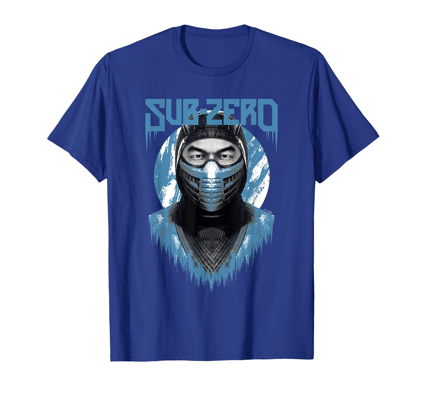Mortal Kombat Klassic Sub-Zero Big Face Bust Portrait Logo T-Shirt