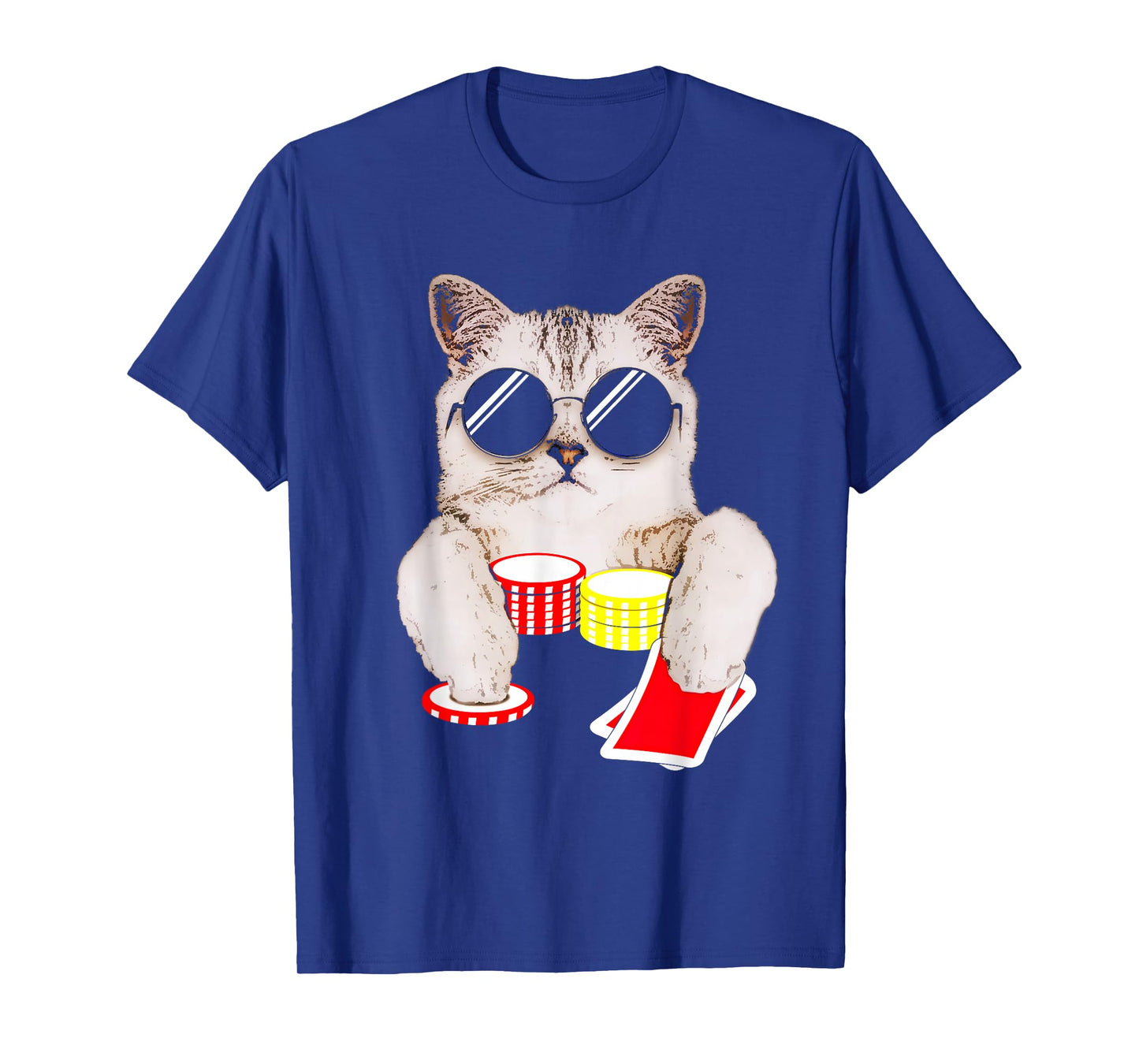Texas Holdem Poker Cat T-Shirt