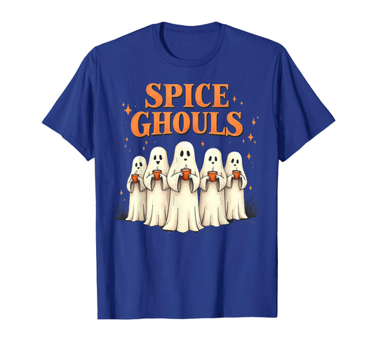 Spice Ghouls Funny Halloween Ghost Pumpkin Women Graphic T-Shirt