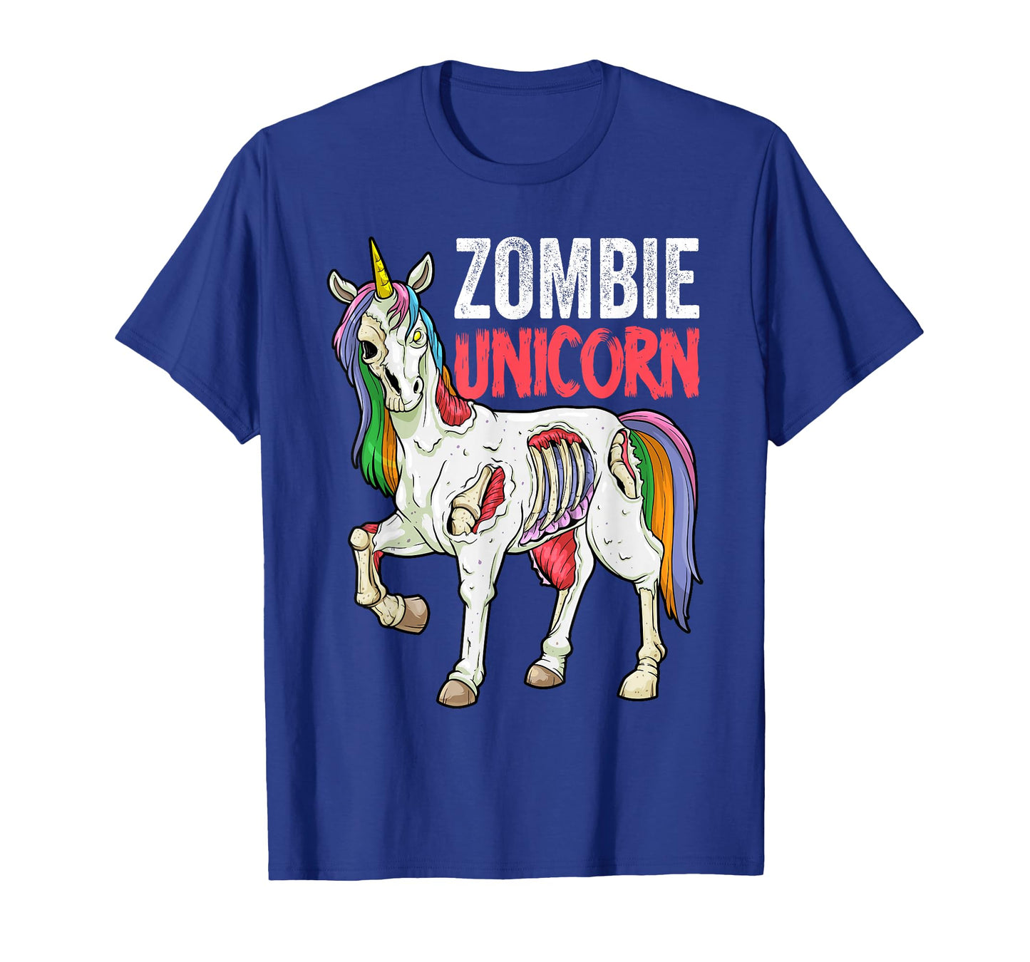 Zombie Unicorn Zombiecorn Halloween Costume Scary Undead T-Shirt