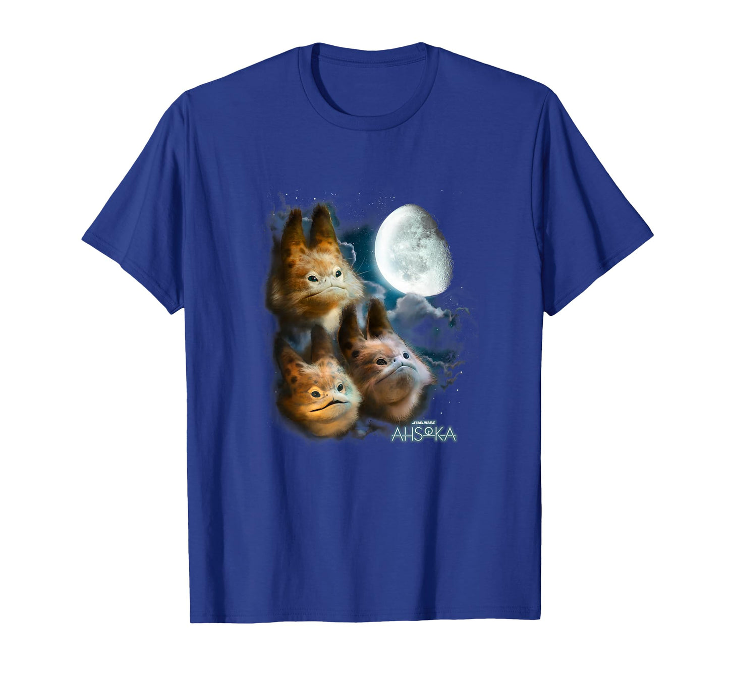 Star Wars: Ahsoka Loth-Cat Cloudy Galactic Trio Portrait T-Shirt