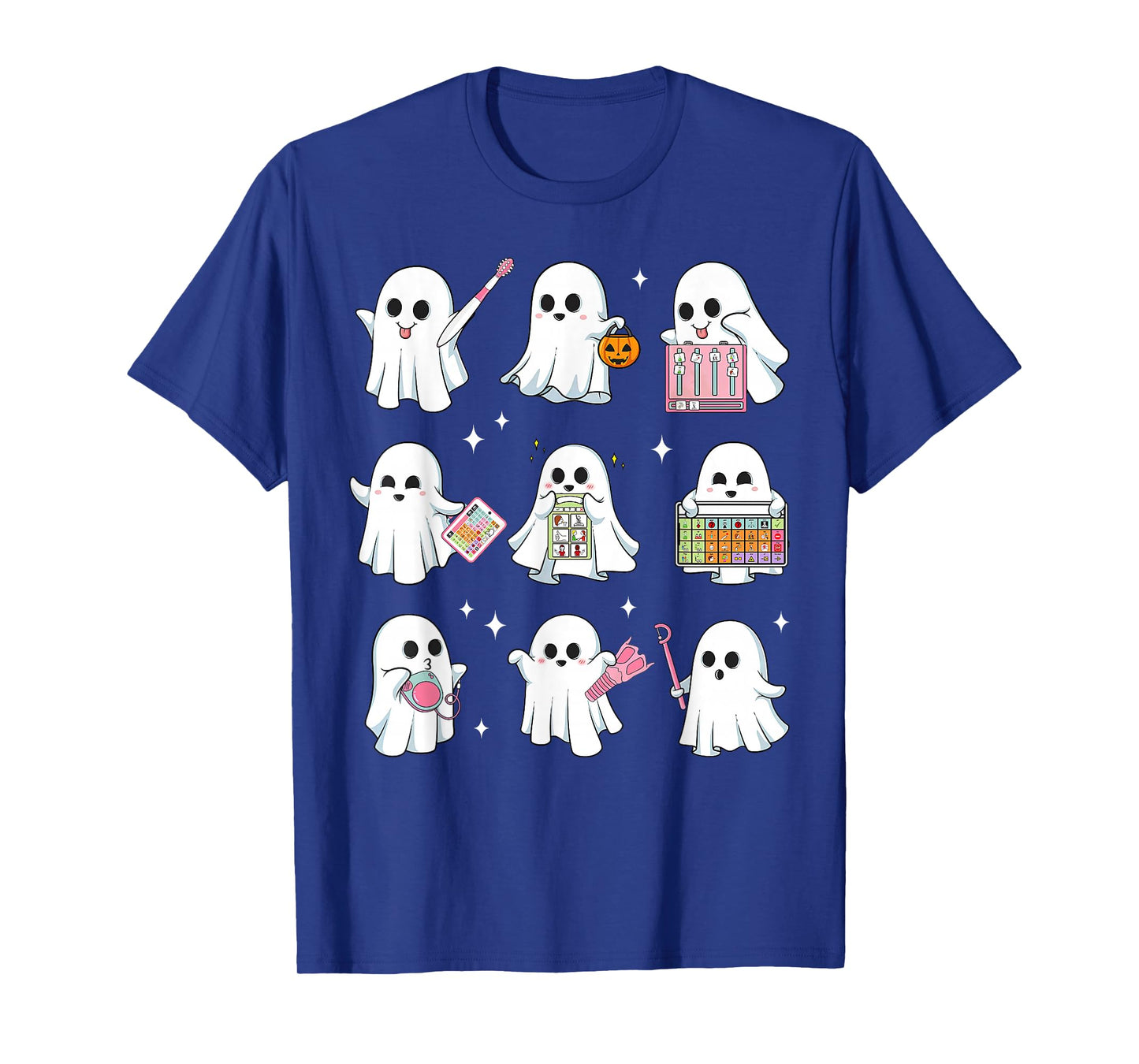 Halloween Ghost Speech Therapy SLP Fall Teacher Tee T-Shirt