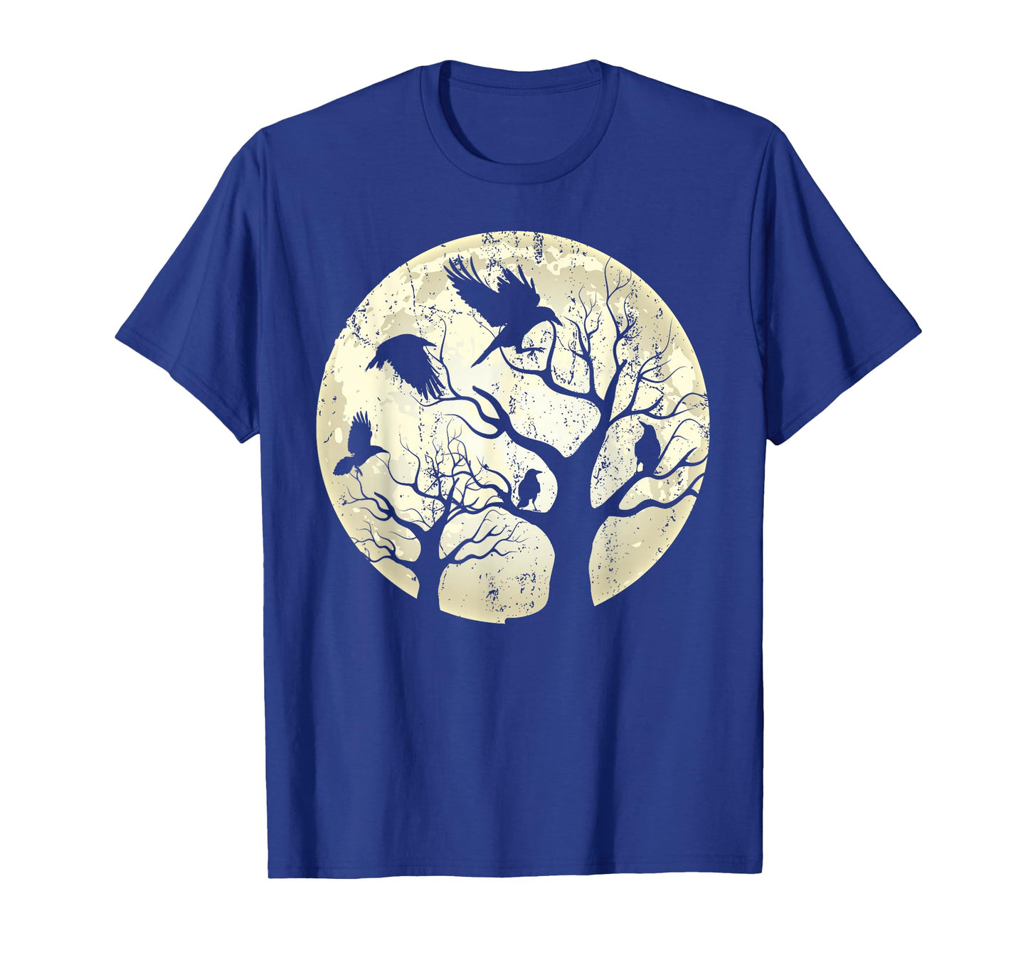 Gothic Animal Forest Bird Raven Creepy Night Moonlight Crow T-Shirt