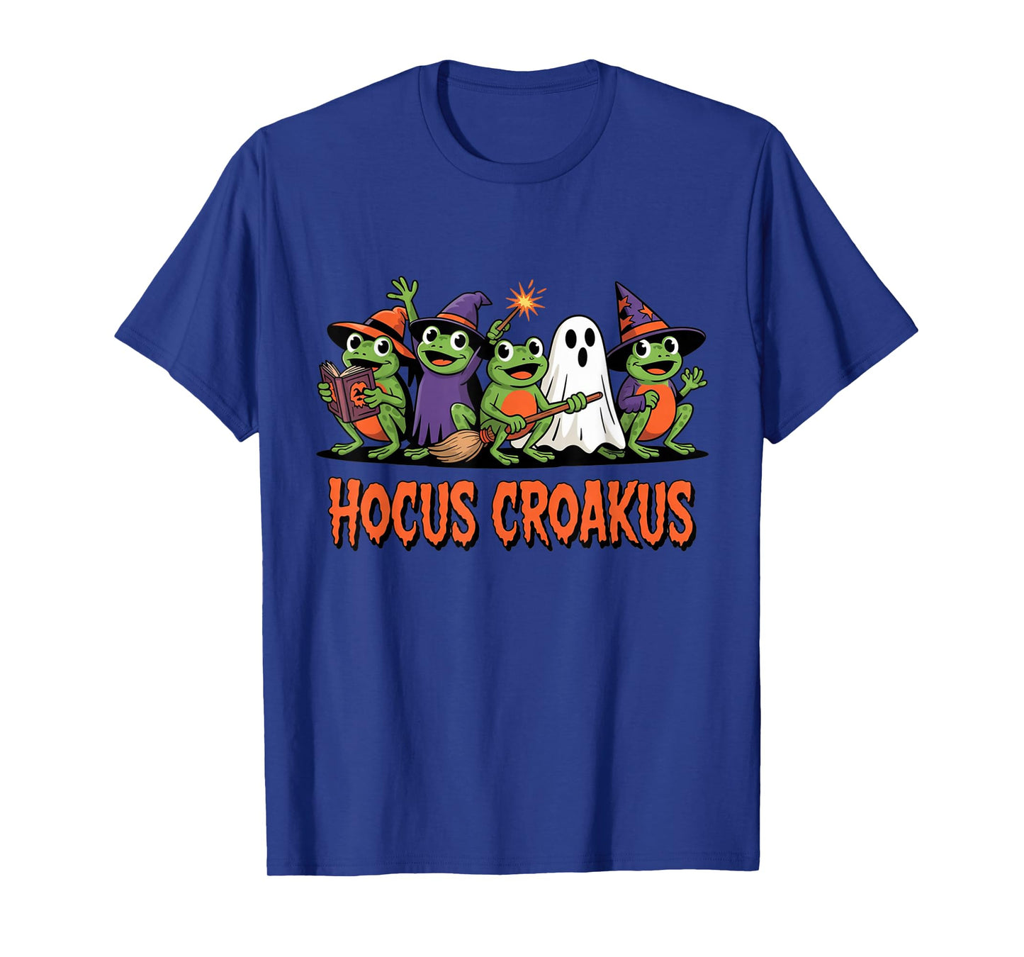 Hocus Croakus Frog Halloween Magic Spell Funny Witch Spooky T-Shirt