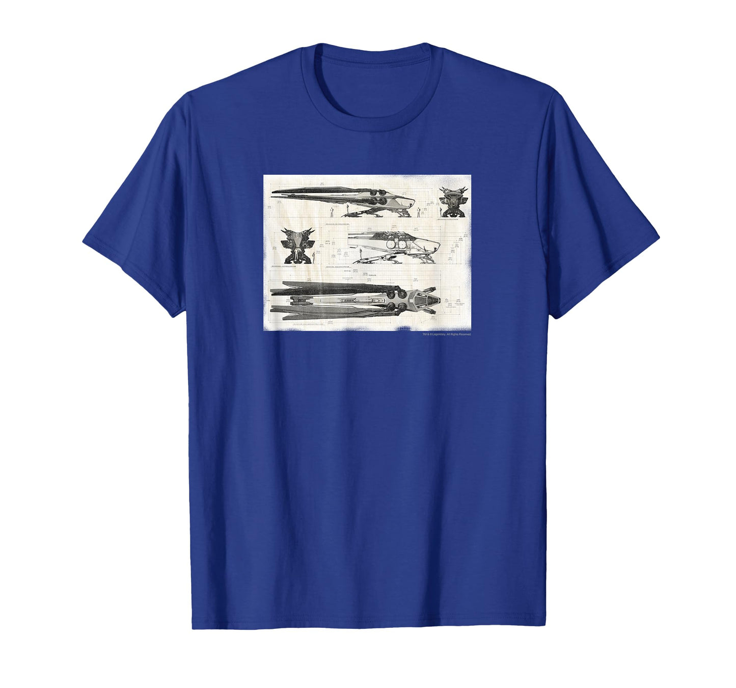 Dune - Royal Ornithopter Blueprint - Cream T-Shirt