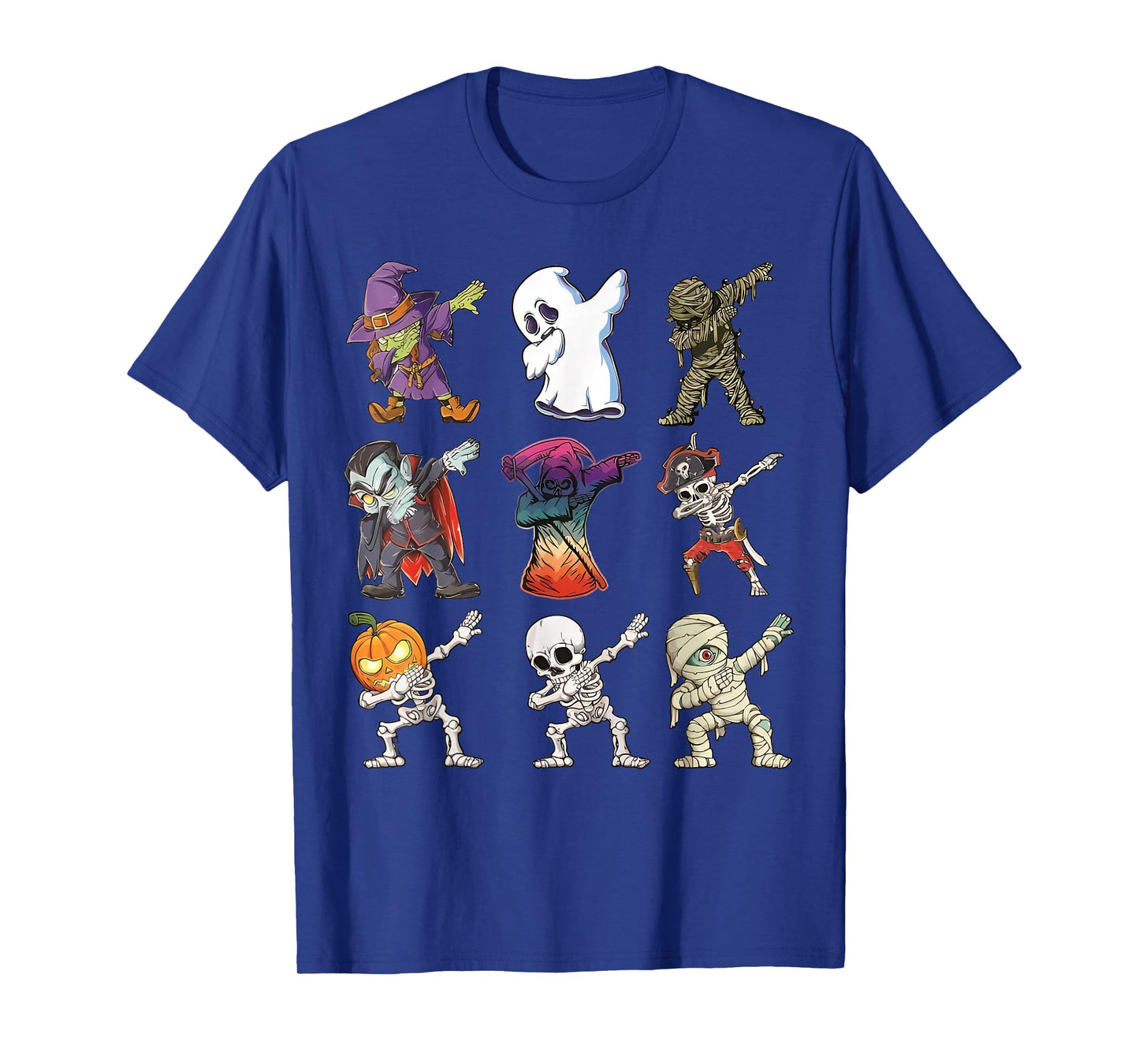 Dabbing Halloween Boys Skeleton Zombie Scary Pumpkin Mummy T-Shirt