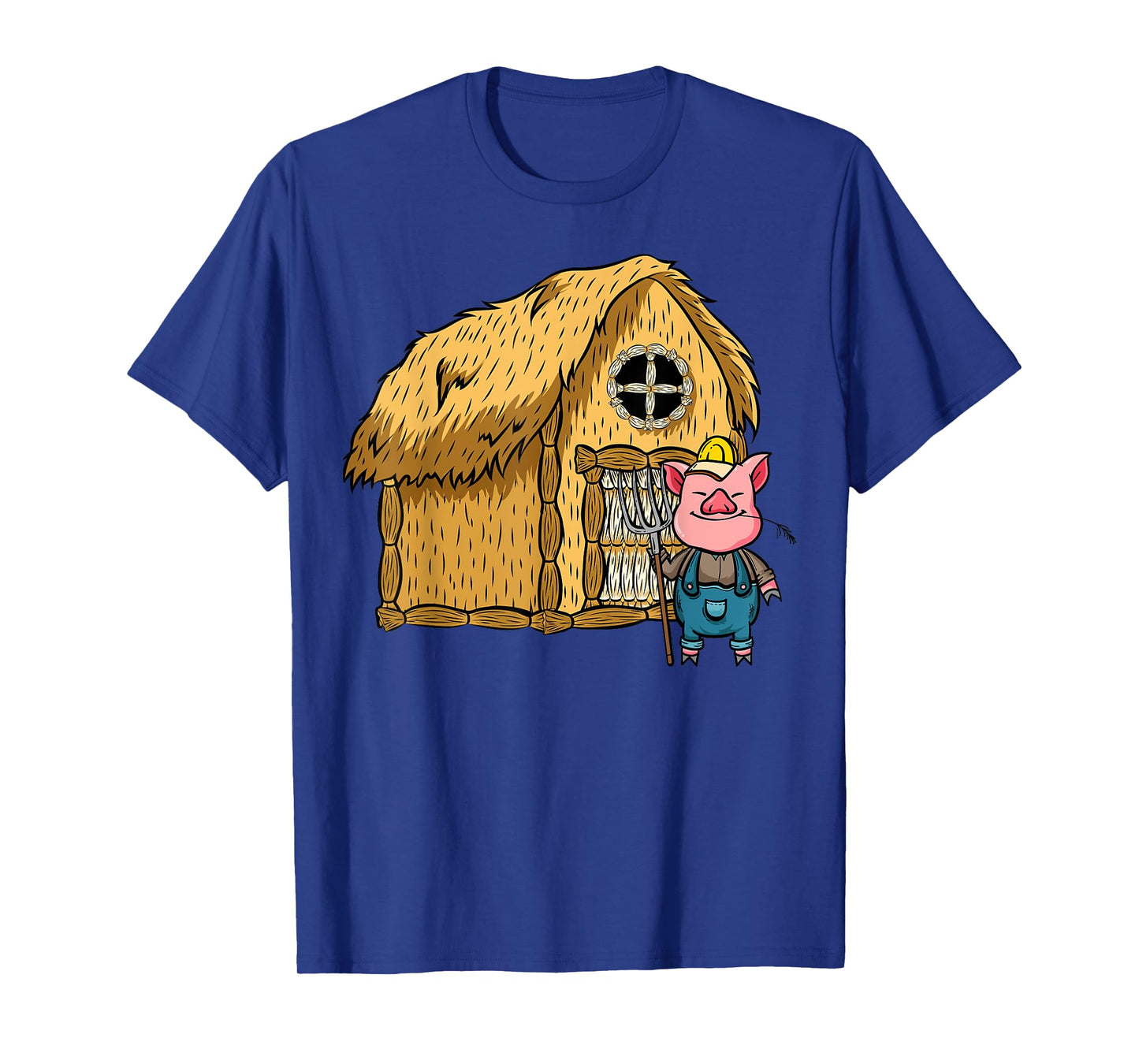 Three Pigs Lazy Halloween Costume - Straw House T-Shirt