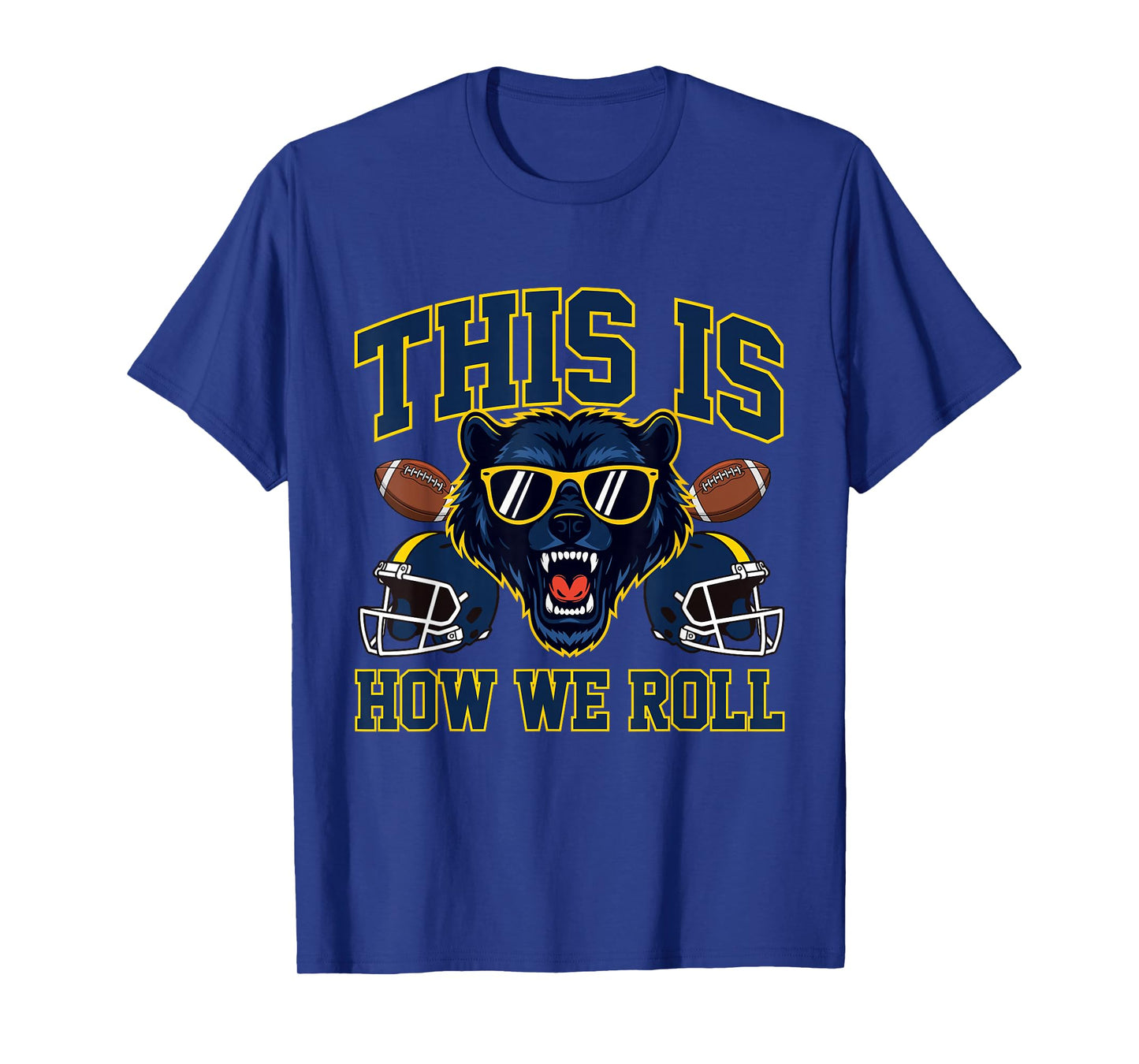 This is How We Roll - Michigan Football Lover Game Day T-Shirt
