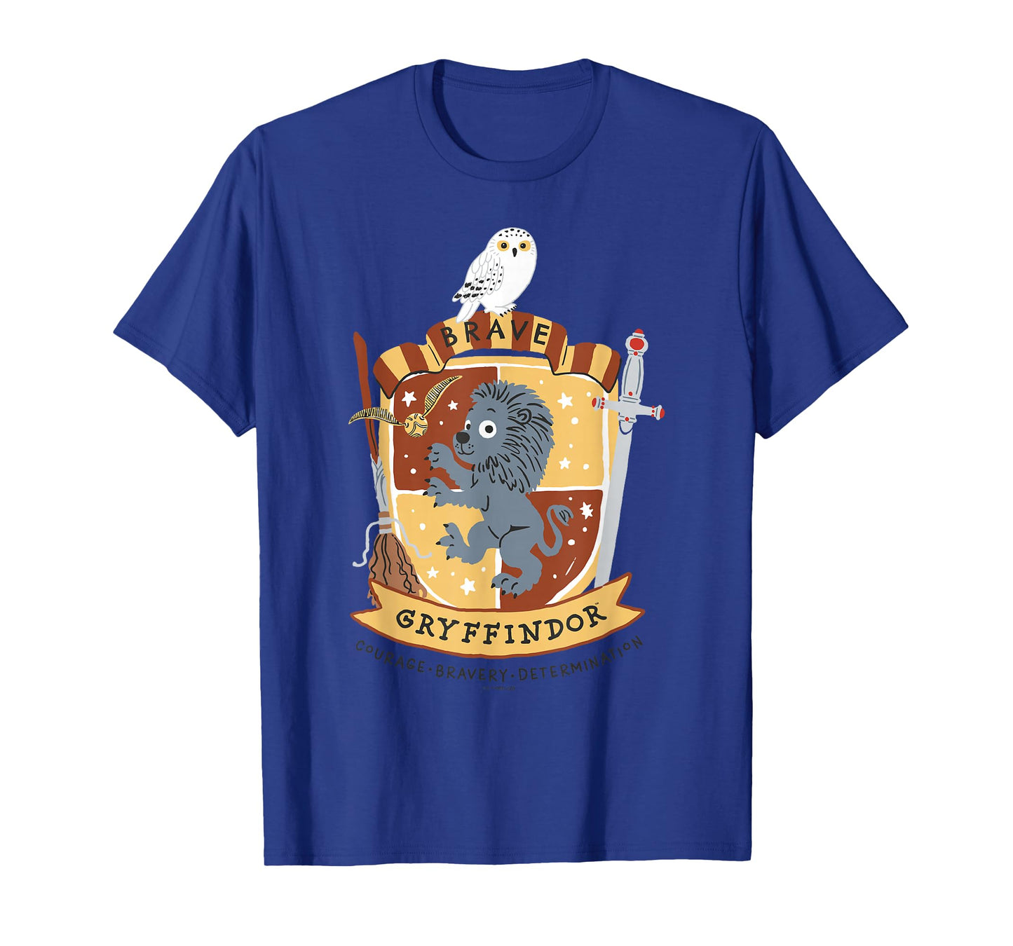 Harry Potter: Deathly Hallows 2 Brave Gryffindor Badge T-Shirt