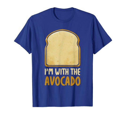 Funny Halloween Costume I'm with the Avocado Toast Couple T-Shirt
