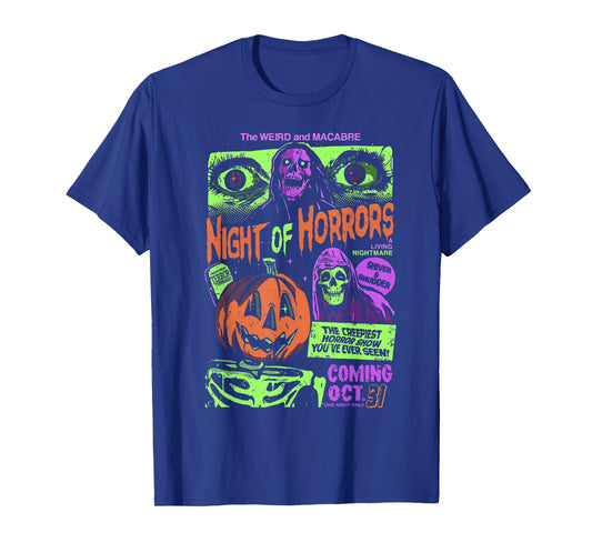Retro Punk Scary Night Of Horrors Ghosts Spooky Halloween T-Shirt