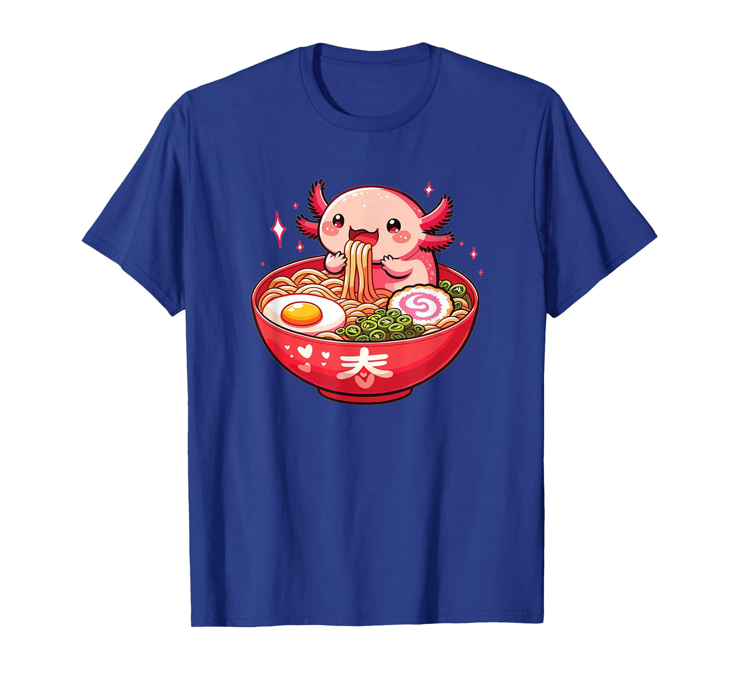 Sweet Axolotl Eats Ramen Noodles Axolotls Ramen T-Shirt